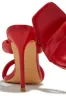 Stassie Single Sole High Heel Mules - Red sold by Miss Lola