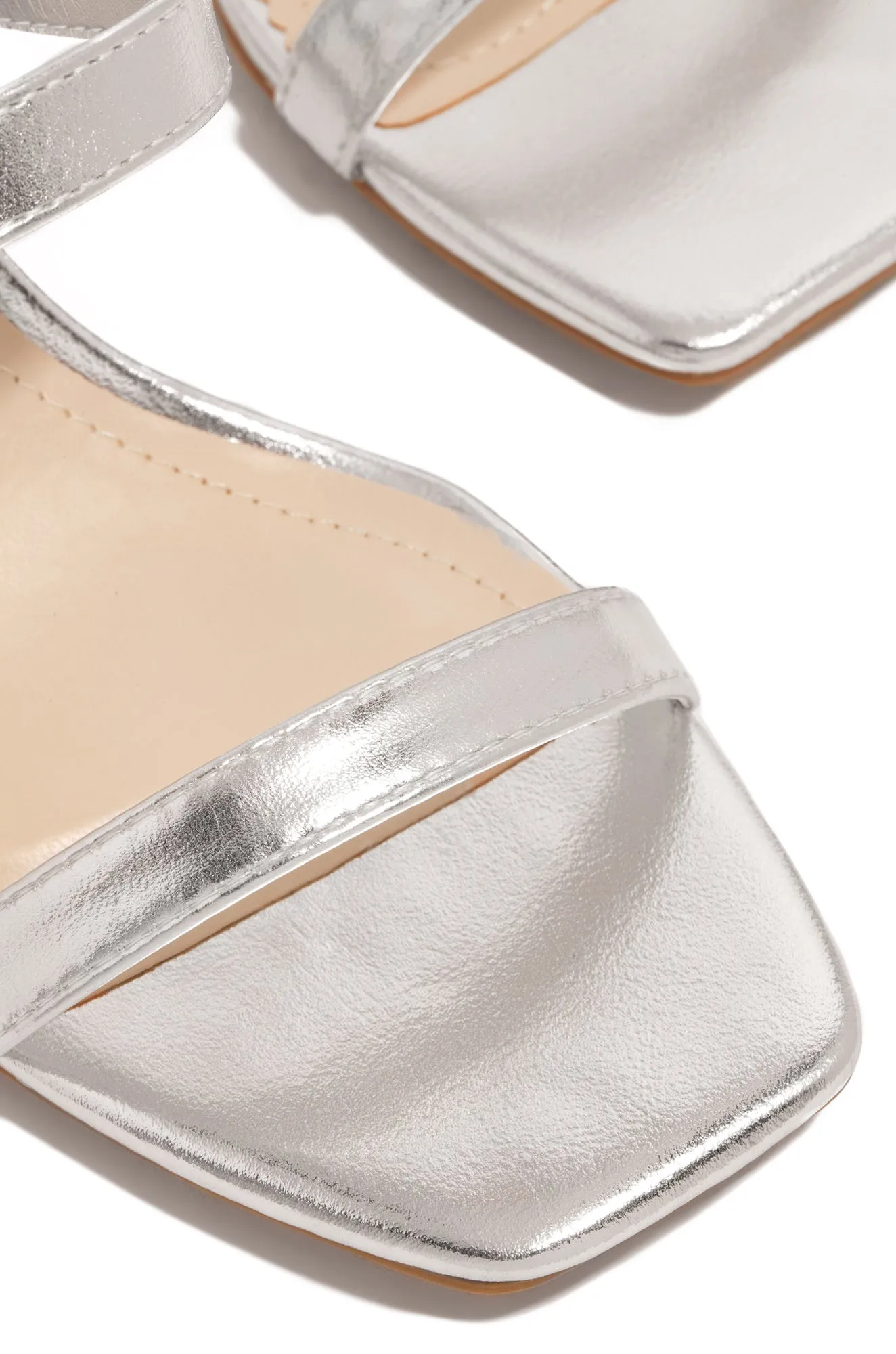 The Muse Block Heel Mules - Silver sold by Miss Lola product image thumbnail 4