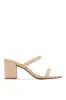 The Muse Block Heel Mules - Silver sold by Miss Lola