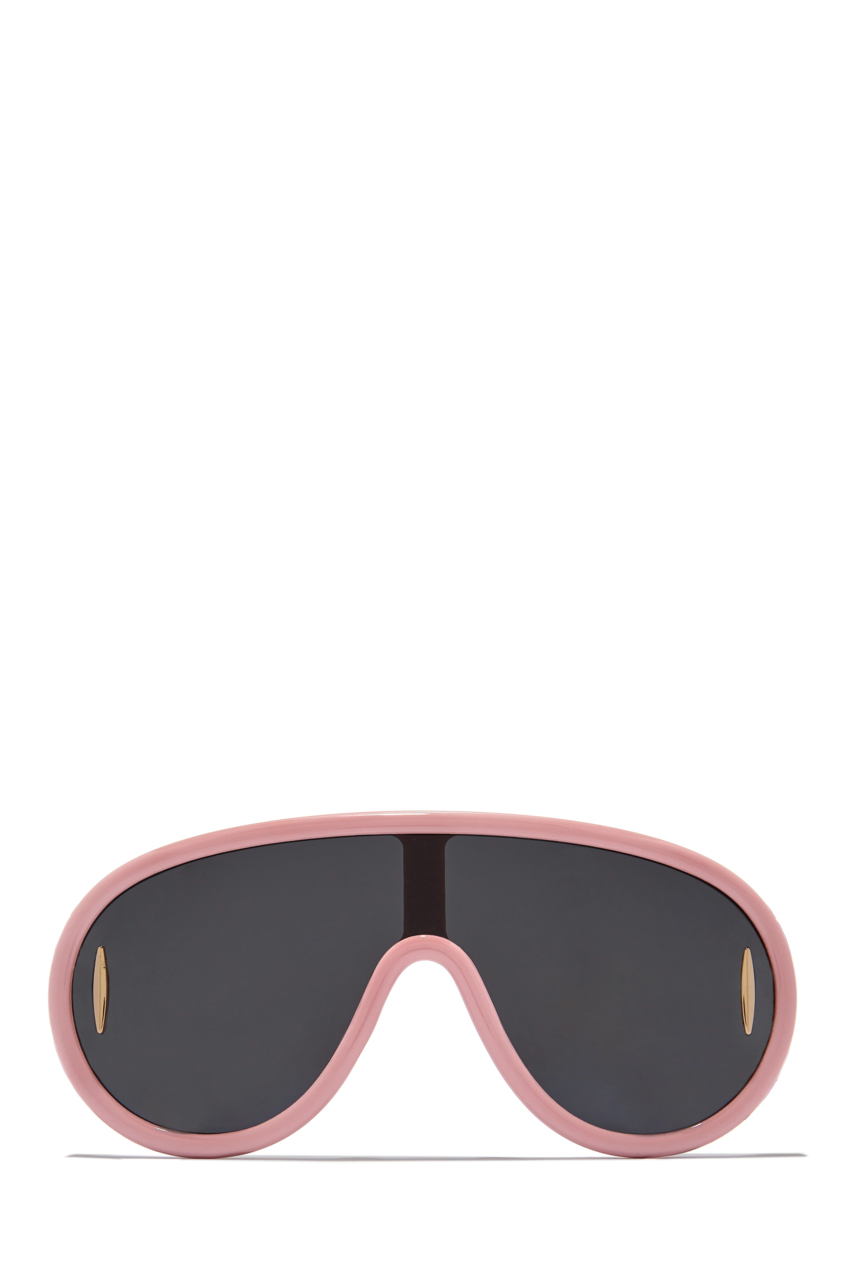 Exposed Oversized Aviator Sunglasses - Pink sold by Miss Lola product image thumbnail 3