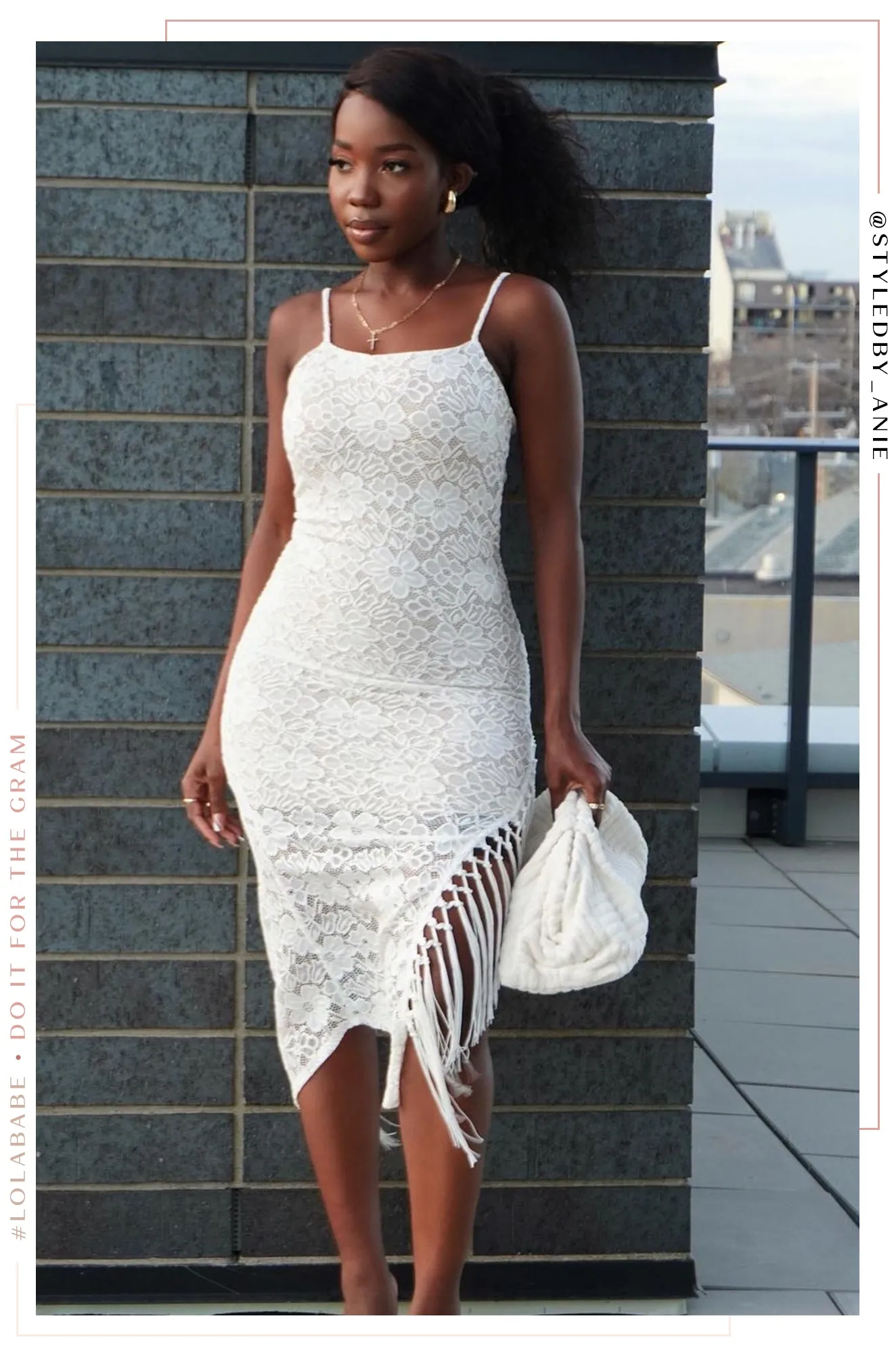 Henny Terry Cloth Clutch - Cream sold by Miss Lola product image thumbnail 4