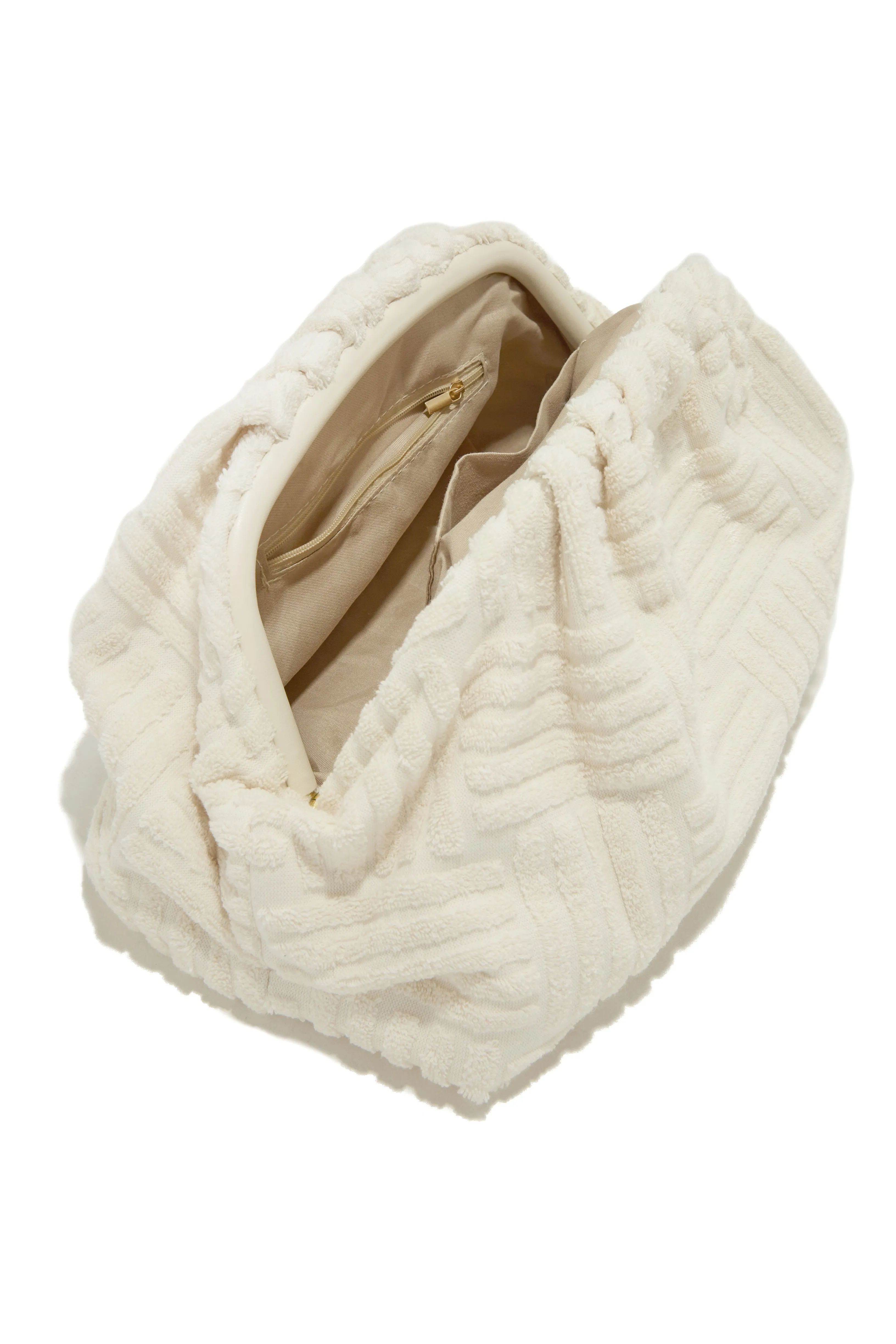 Henny Terry Cloth Clutch - Cream sold by Miss Lola product image thumbnail 2