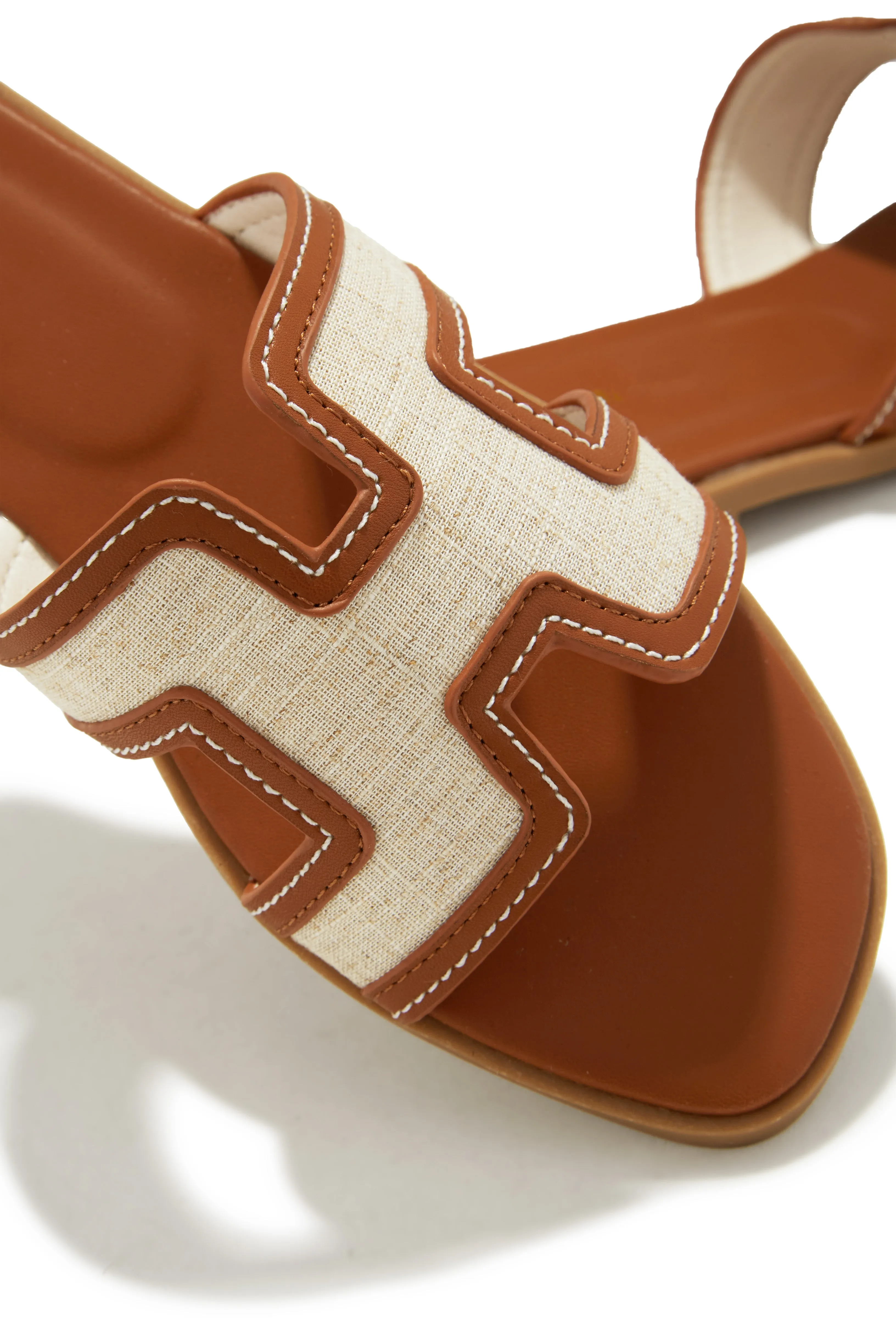 Sofya Slip On Sandals - Tan sold by Miss Lola product image thumbnail 2