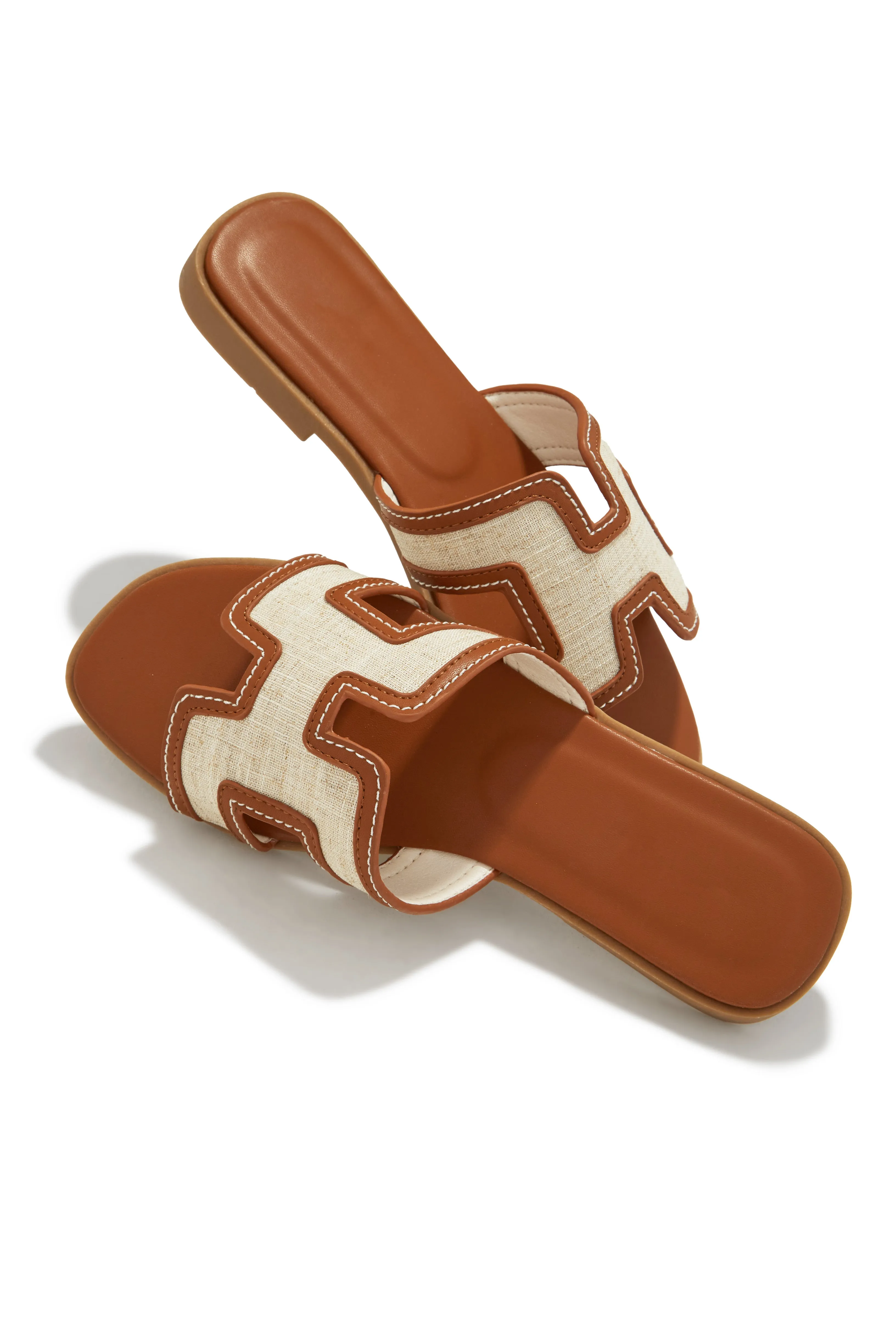 Sofya Slip On Sandals - Tan sold by Miss Lola product image thumbnail 4