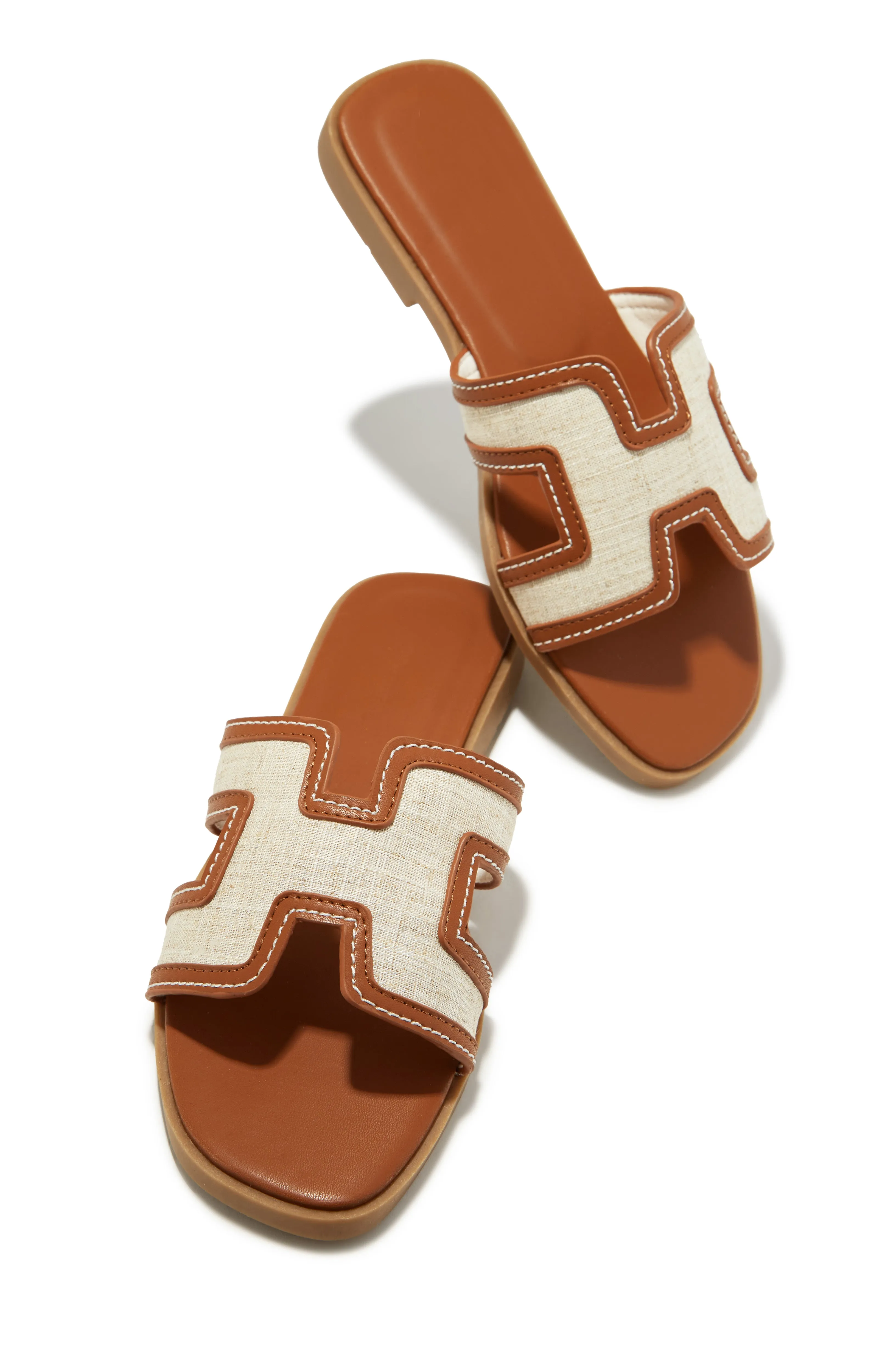 Sofya Slip On Sandals - Tan sold by Miss Lola product image thumbnail 3