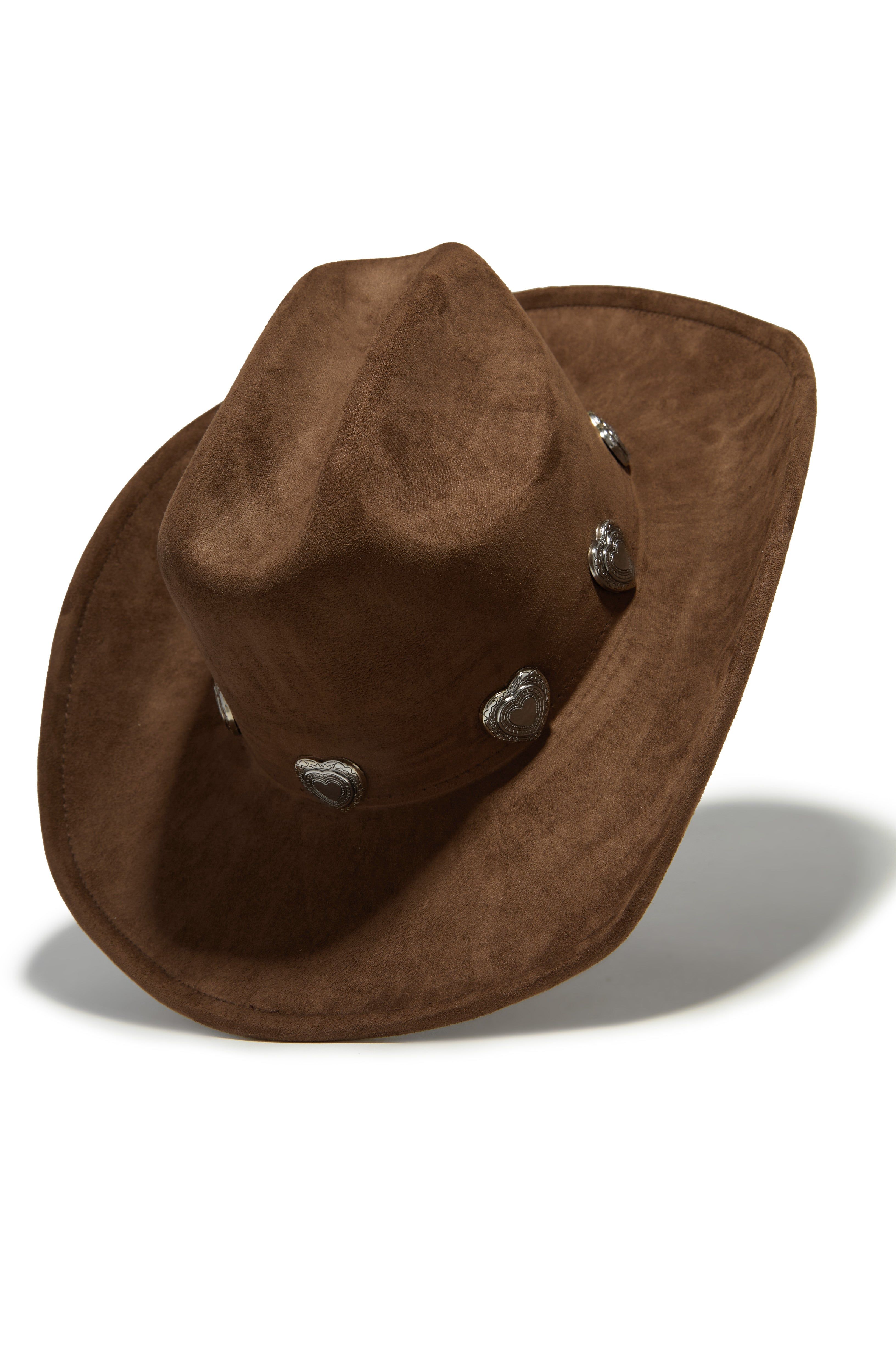 Heartbreaker Heart Pendants Cowgirl Hat - Brown sold by Miss Lola product image thumbnail 3