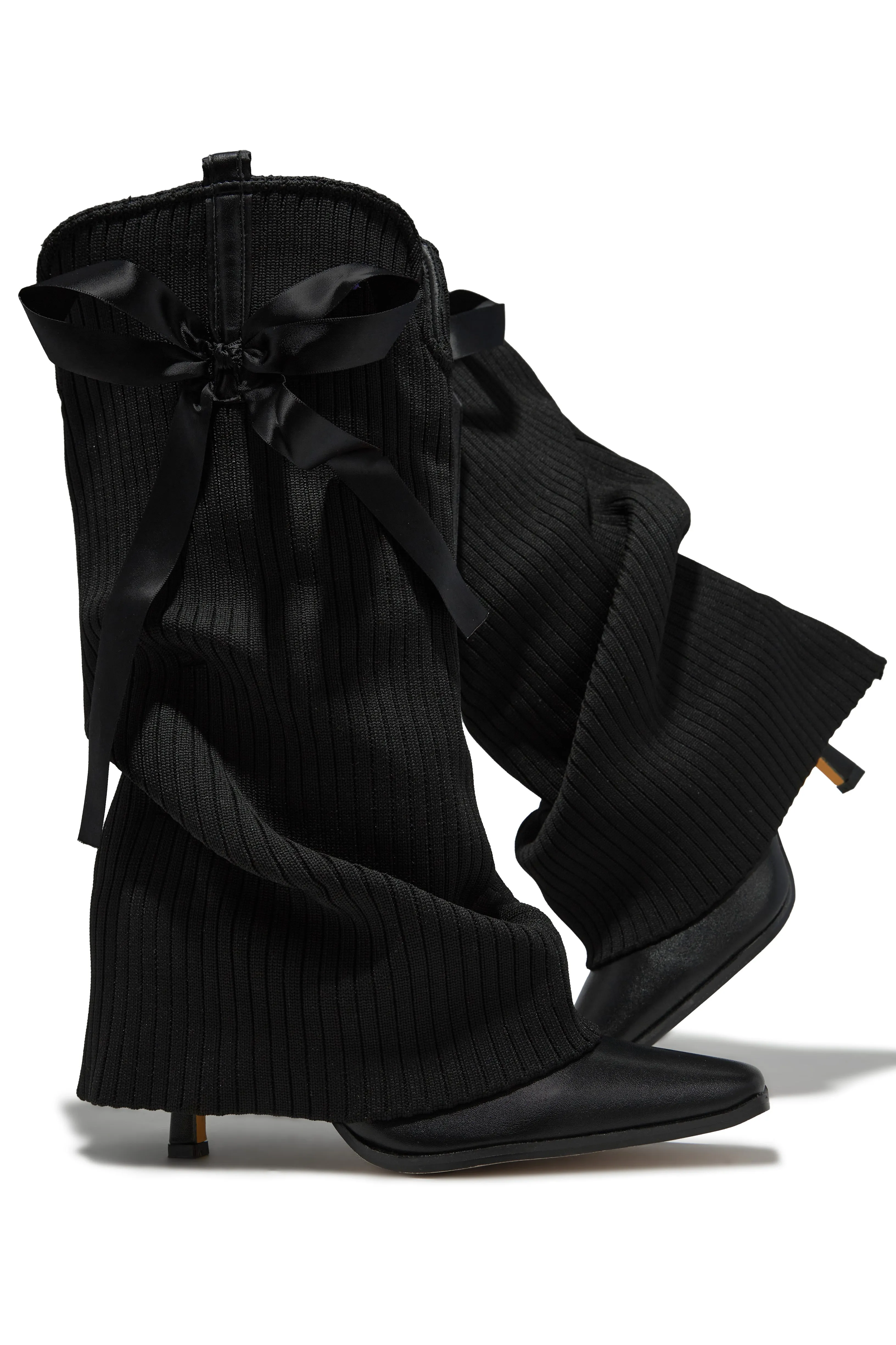 Annalee Below The Knee Slouch Boots - Black sold by Miss Lola product image thumbnail 2