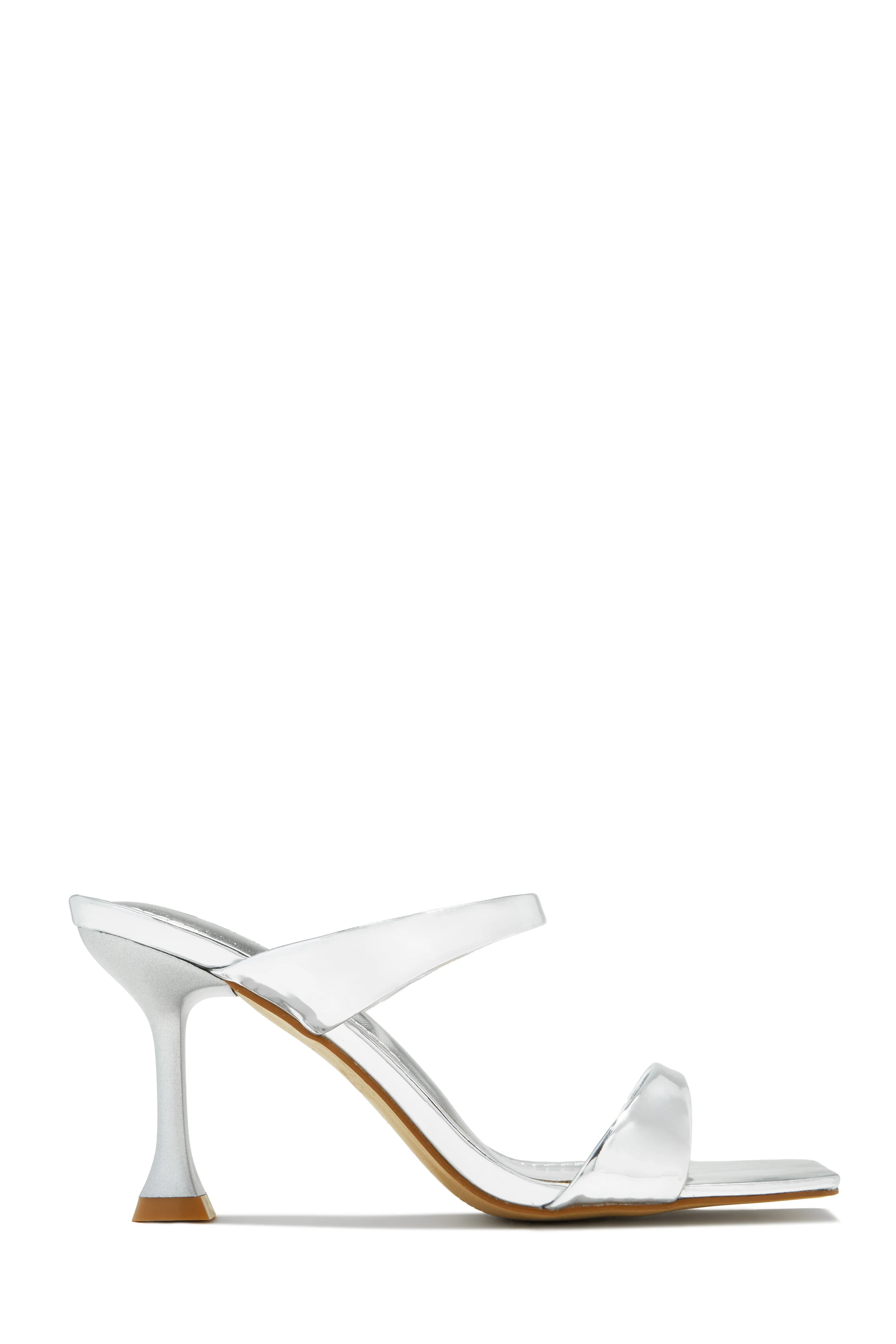 Kyazi Mule Heels - Silver sold by Miss Lola product image thumbnail 4