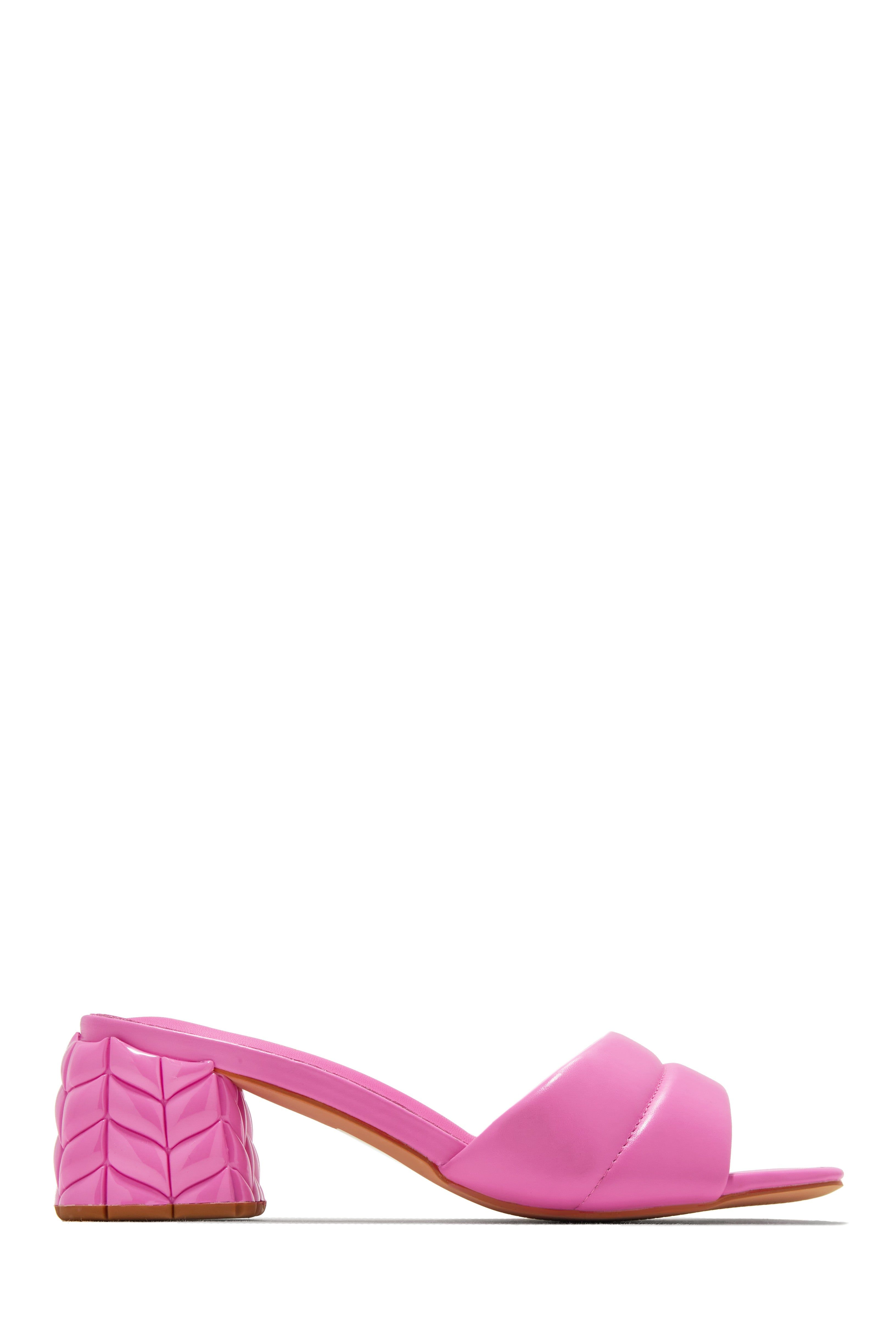 La Vita Block Heel Mules - Pink sold by Miss Lola product image thumbnail 5