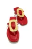 Adonna Slip On Thong Strap Sandals - Red sold by Miss Lola
