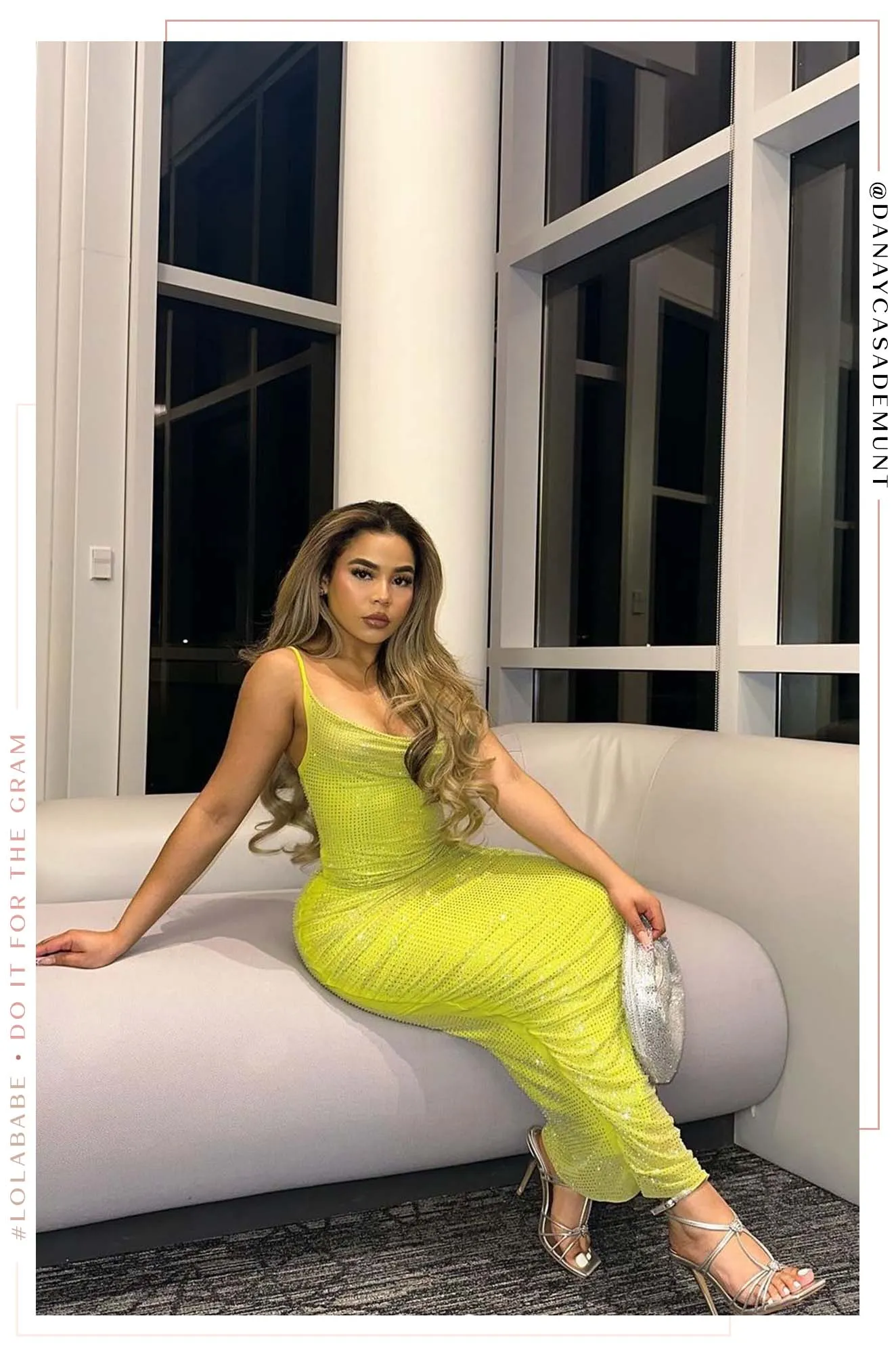 Eliani Embellished Maxi Dress - Lime sold by Miss Lola product image thumbnail 2