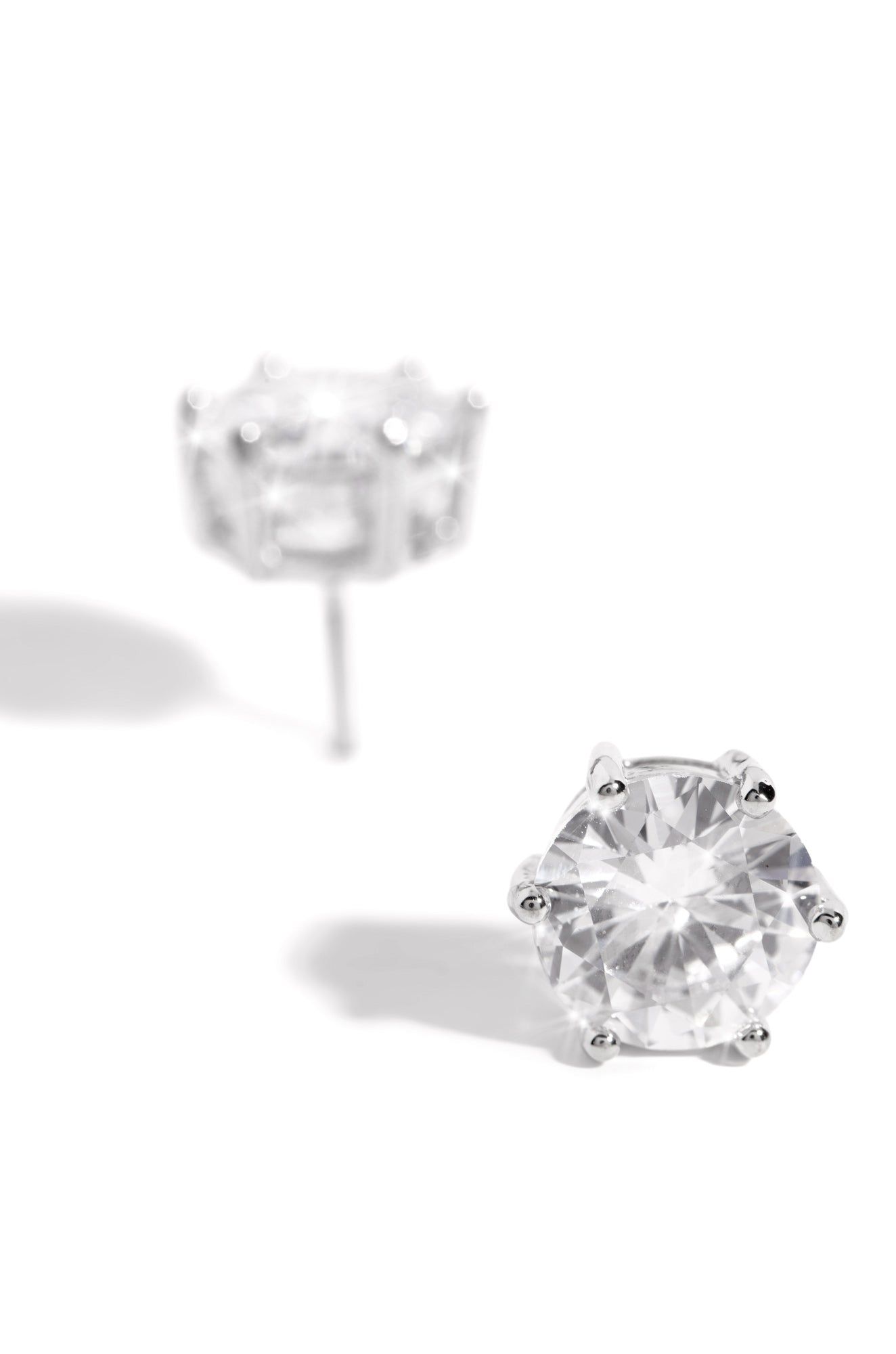 Admire Me Embellished Studs - Silver sold by Miss Lola product image thumbnail 3