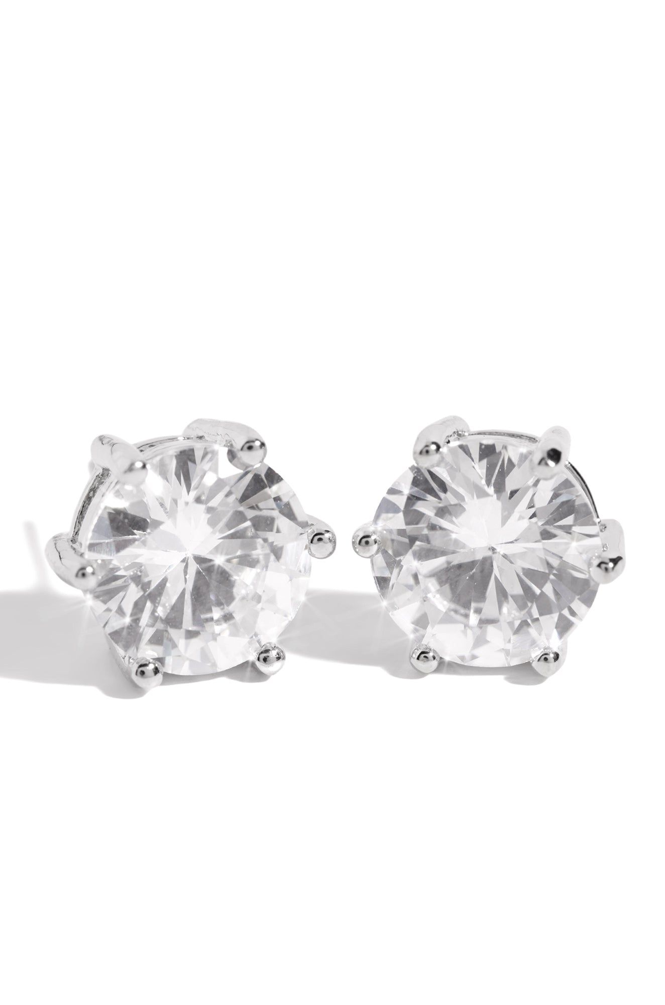 Admire Me Embellished Studs - Silver sold by Miss Lola