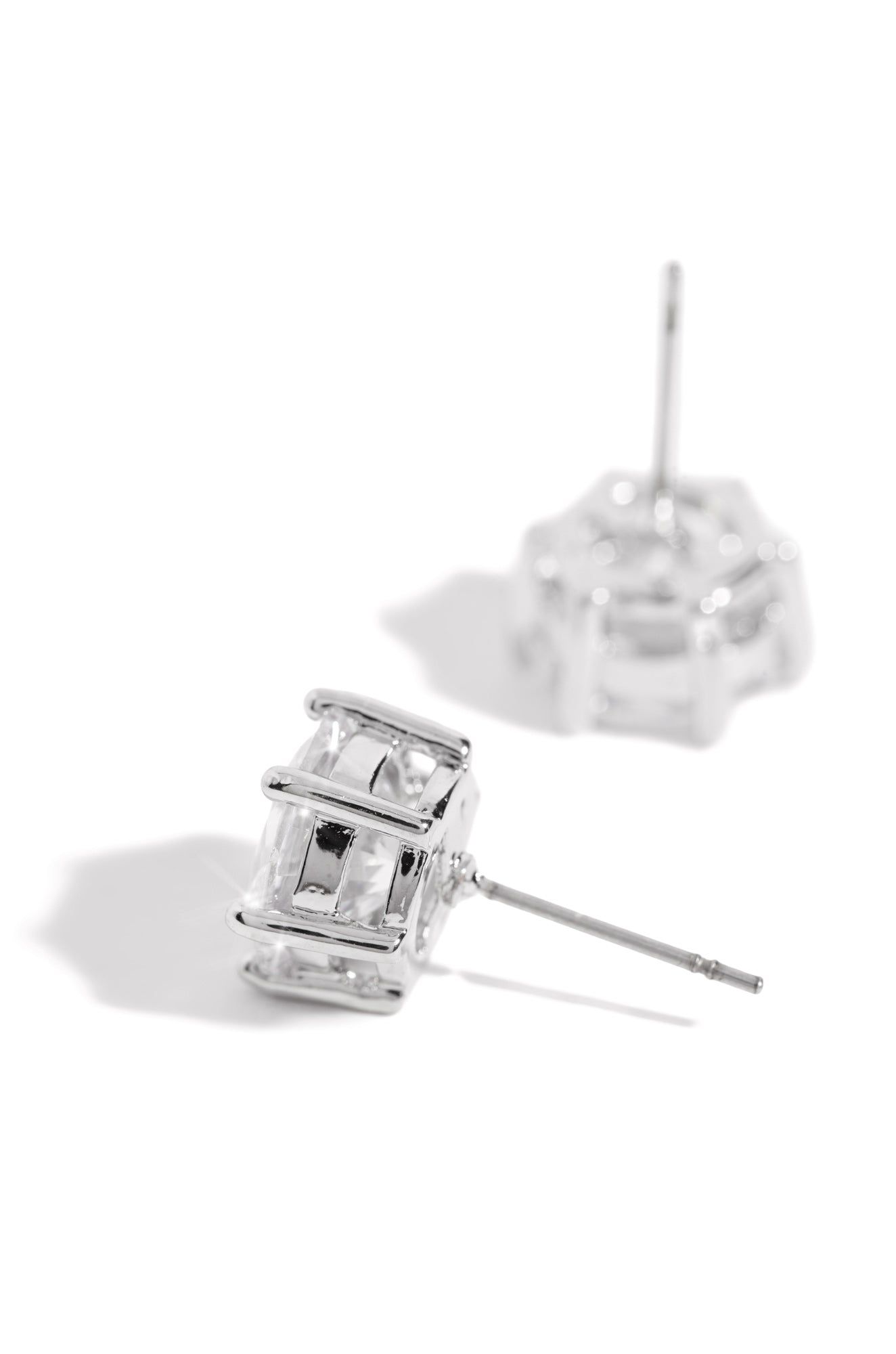 Admire Me Embellished Studs - Silver sold by Miss Lola product image thumbnail 2