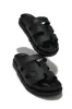 Kairi Chunky Slip On Sandals - Black sold by Miss Lola