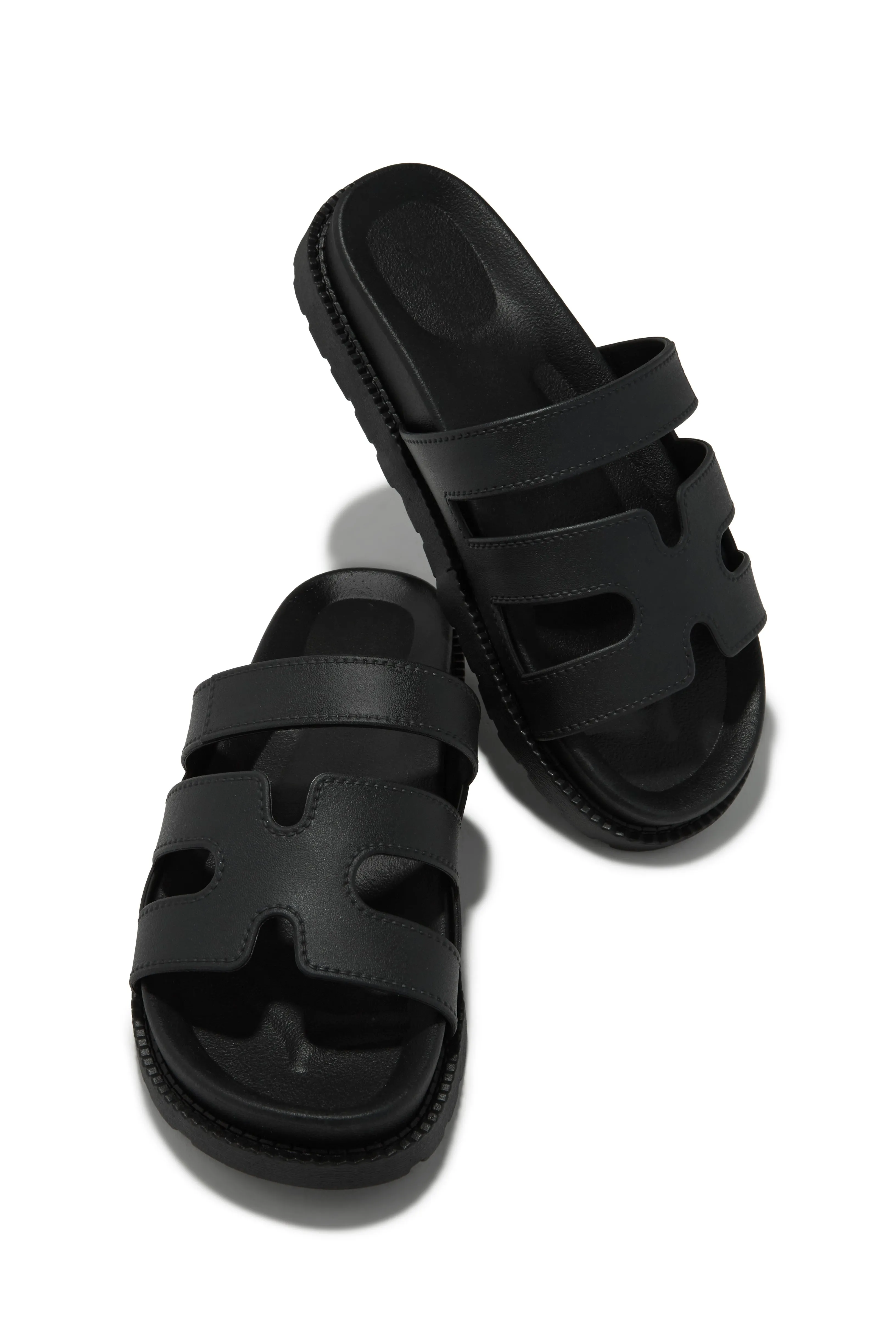 Kairi Chunky Slip On Sandals - Black sold by Miss Lola product image thumbnail 2