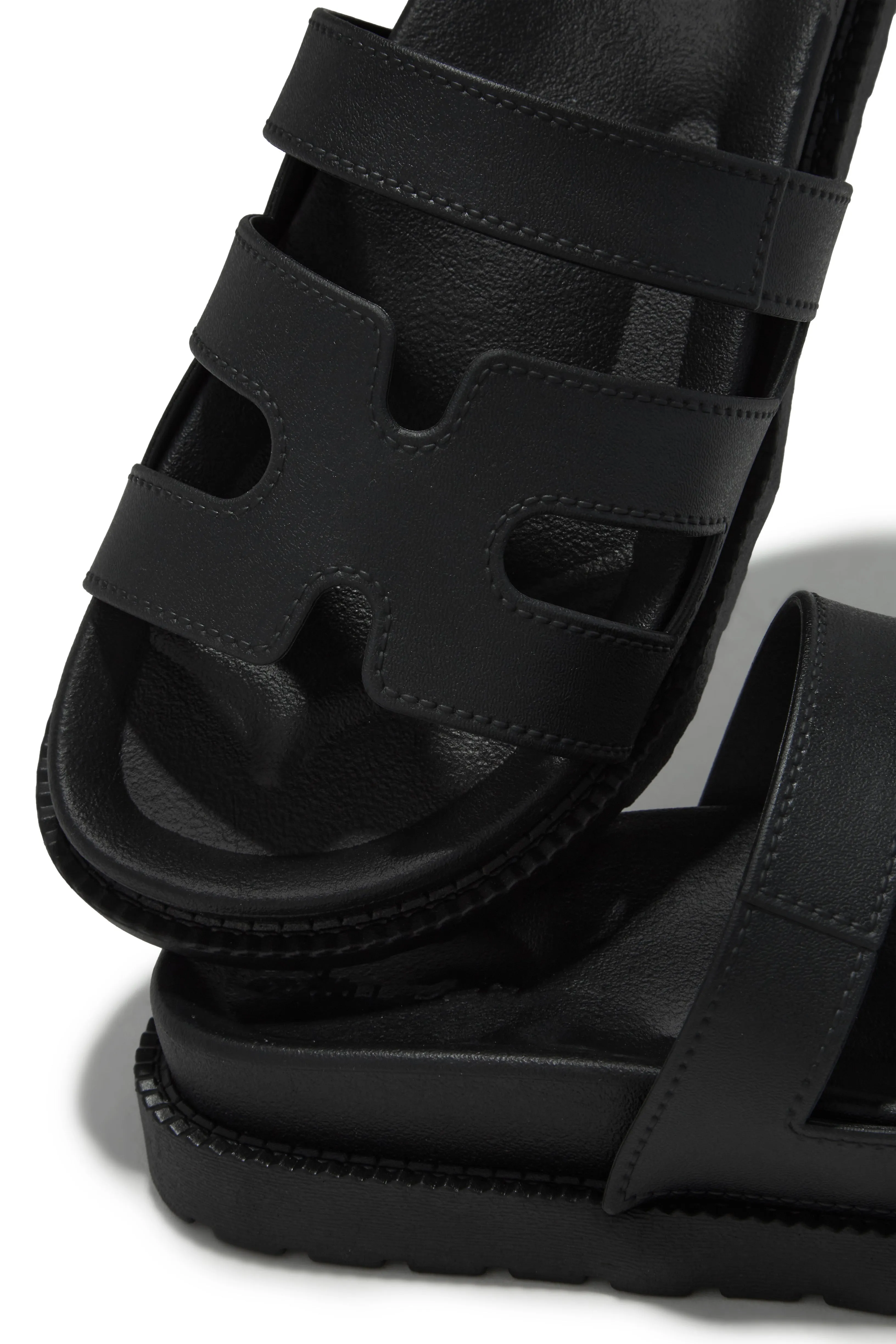 Kairi Chunky Slip On Sandals - Black sold by Miss Lola product image thumbnail 3