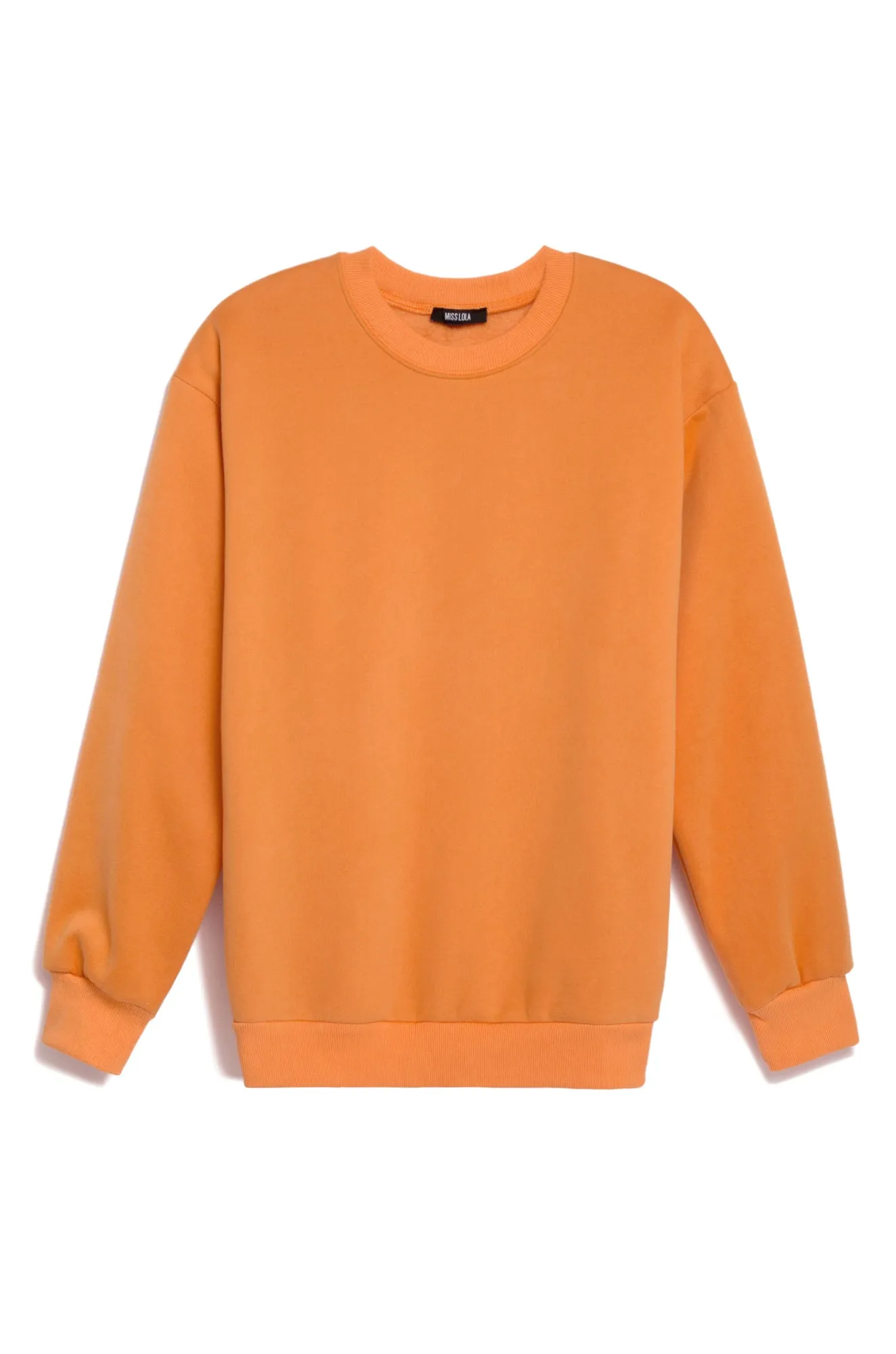 Cozy Feels Adult Crewneck Sweater - Orange sold by Miss Lola