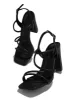 Victoria Block Heels - Black sold by Miss Lola