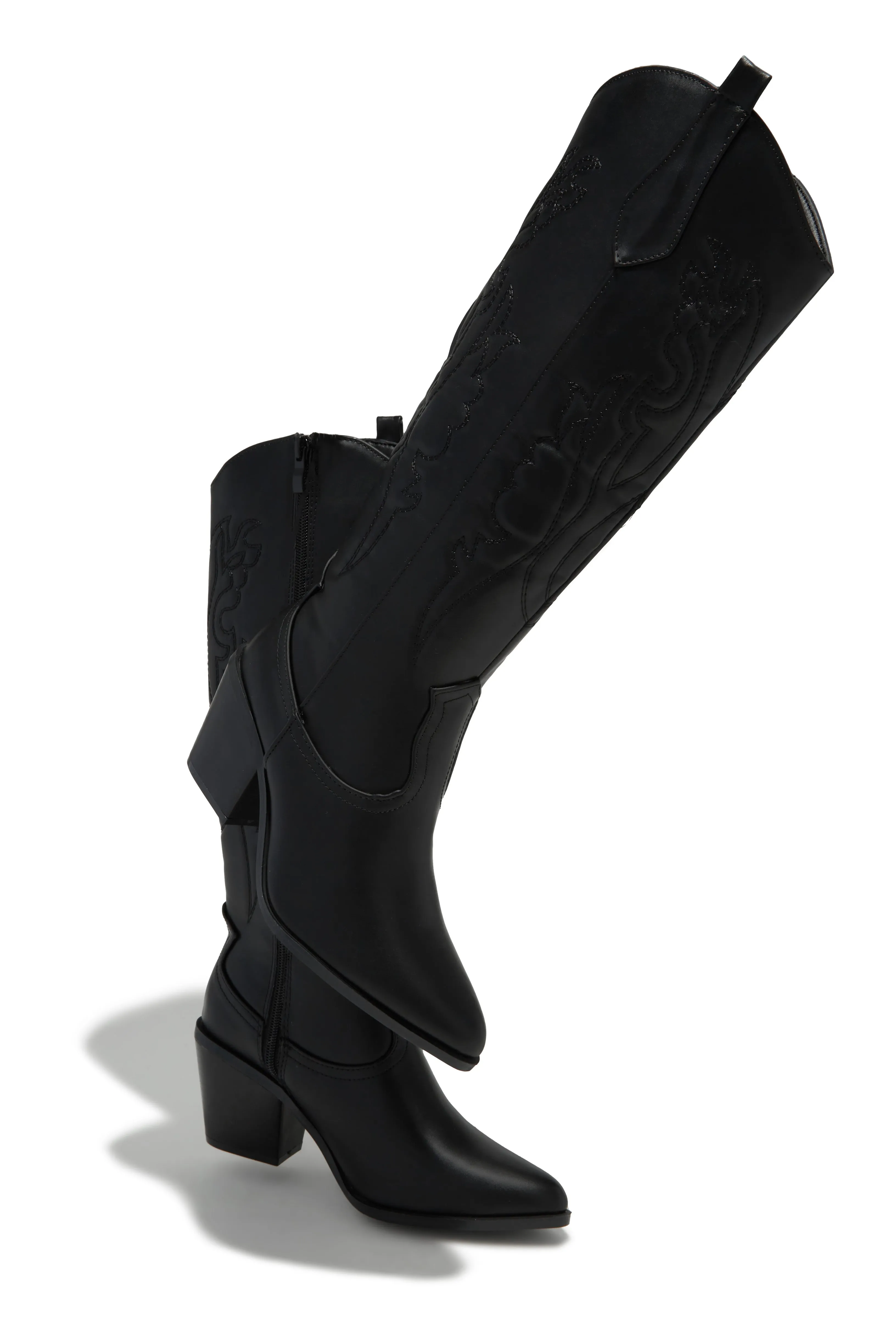 Miller Cowgirl Boots - Black sold by Miss Lola product image thumbnail 3