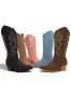 Abby Cowgirl Boots - Tan sold by Miss Lola
