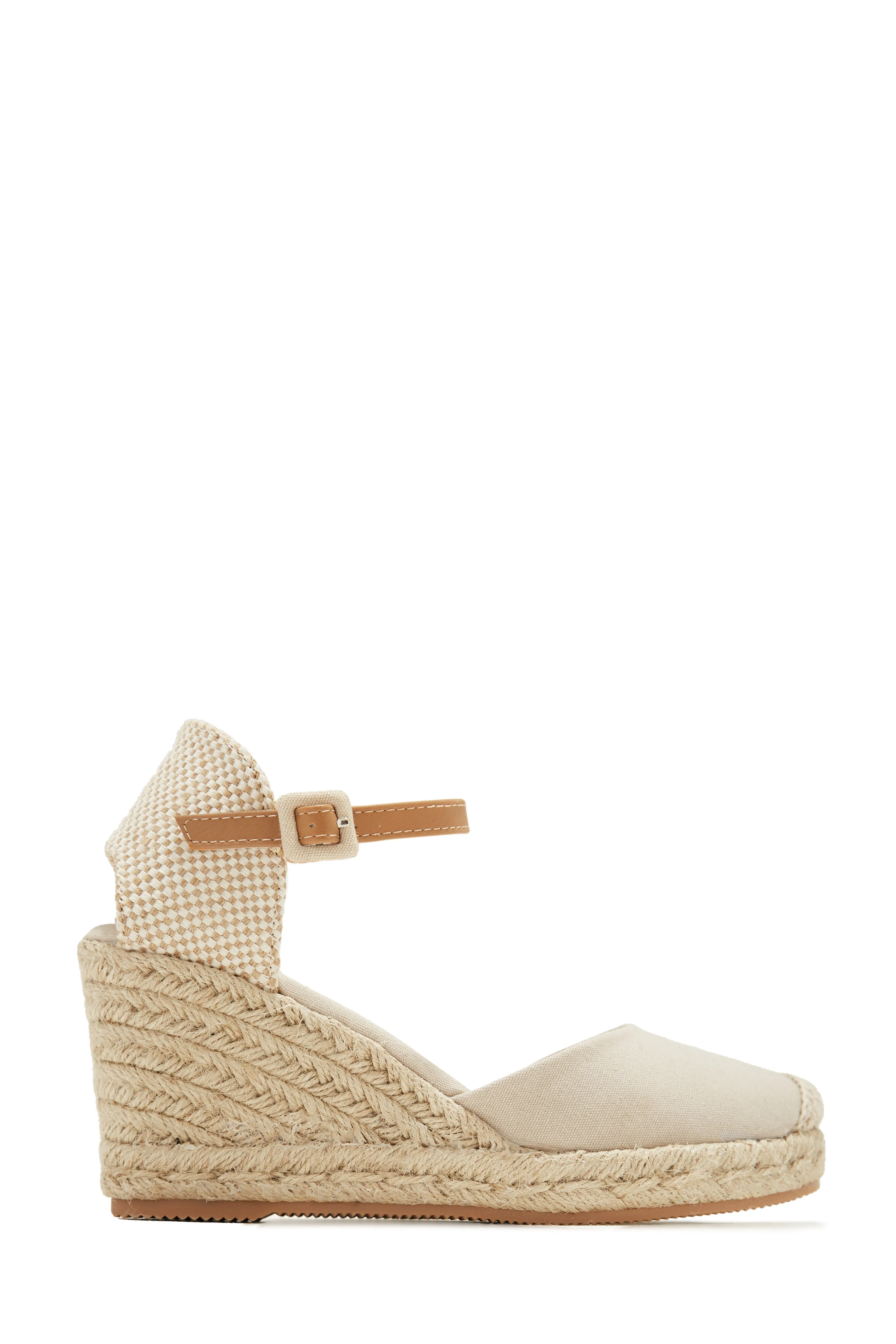 Golden Hour Espadrille Platform Wedges - Nude sold by Miss Lola product image thumbnail 5