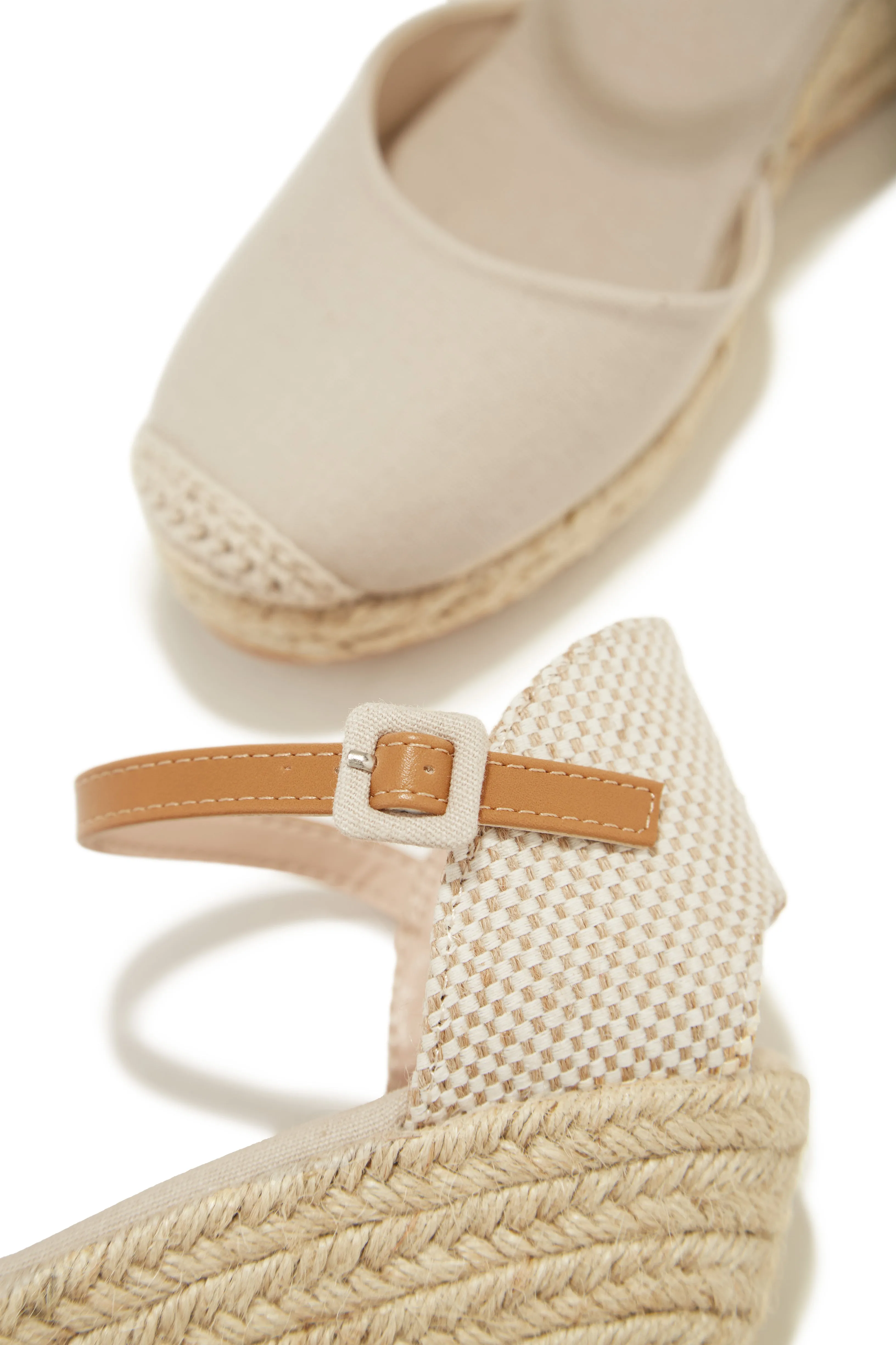 Golden Hour Espadrille Platform Wedges - Nude sold by Miss Lola product image thumbnail 3
