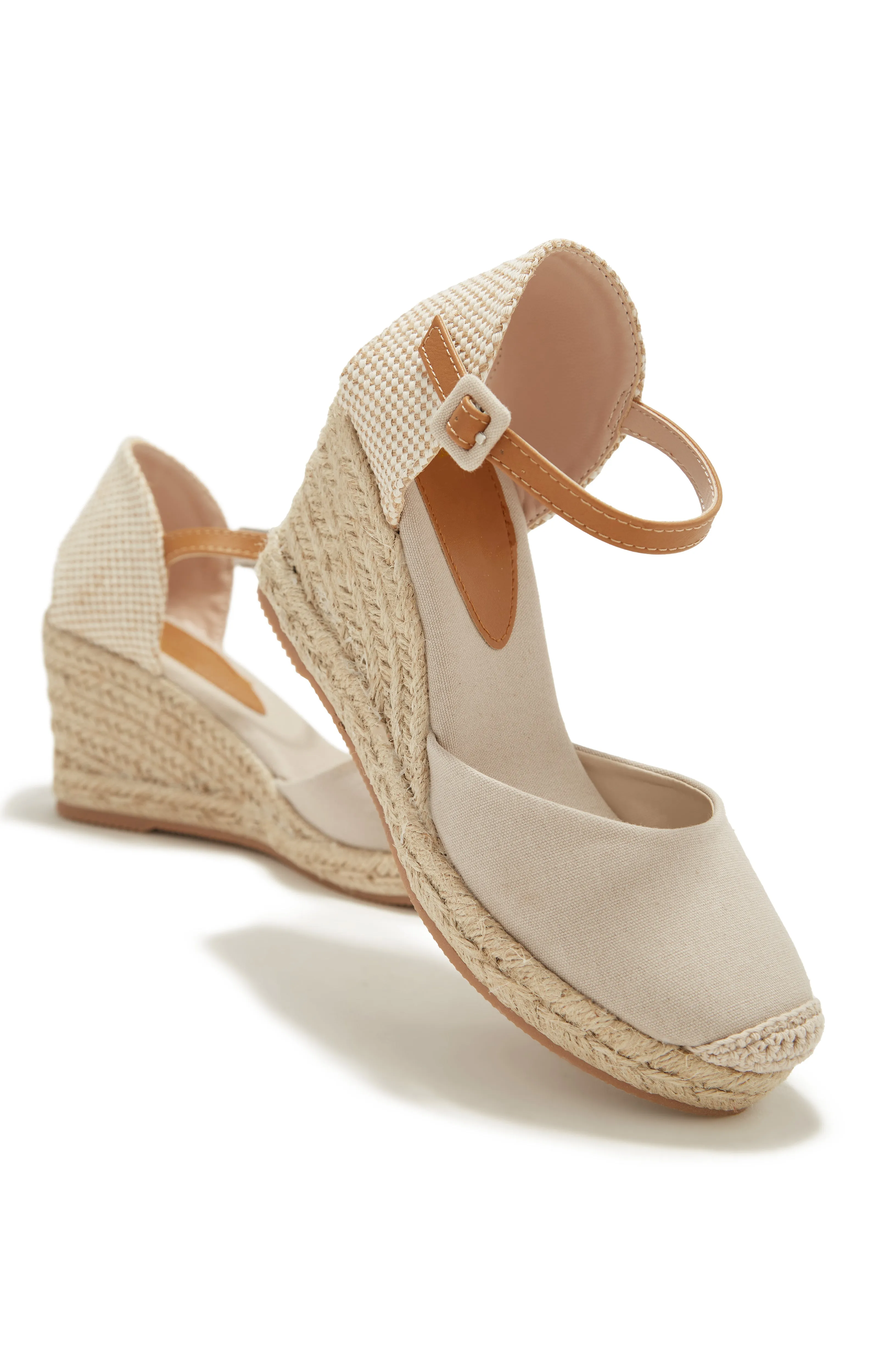 Golden Hour Espadrille Platform Wedges - Nude sold by Miss Lola product image thumbnail 2