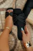 Alazia Slip On Sandals - Black sold by Miss Lola