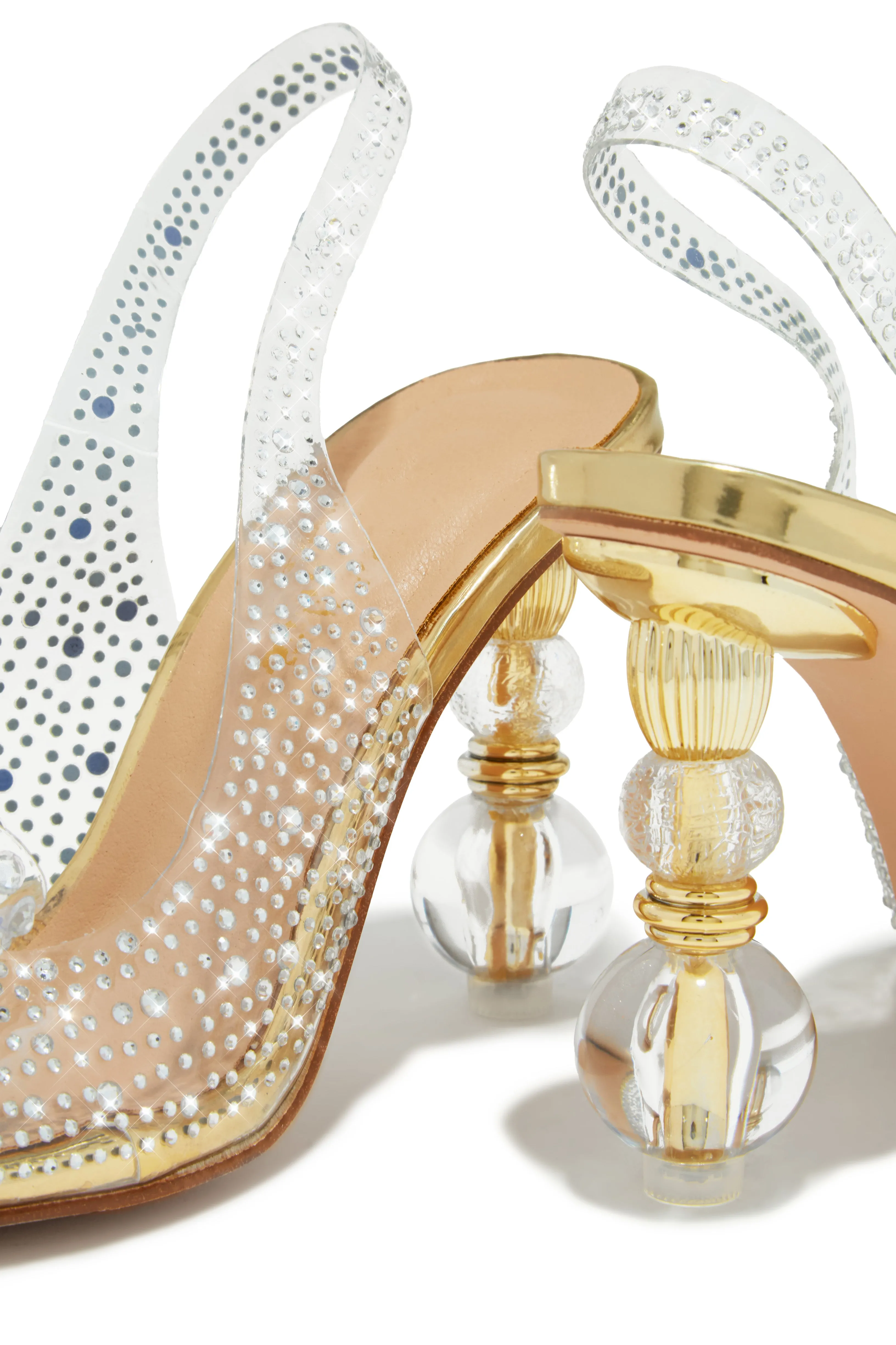 High Class Embellished Heels - Gold sold by Miss Lola product image thumbnail 3