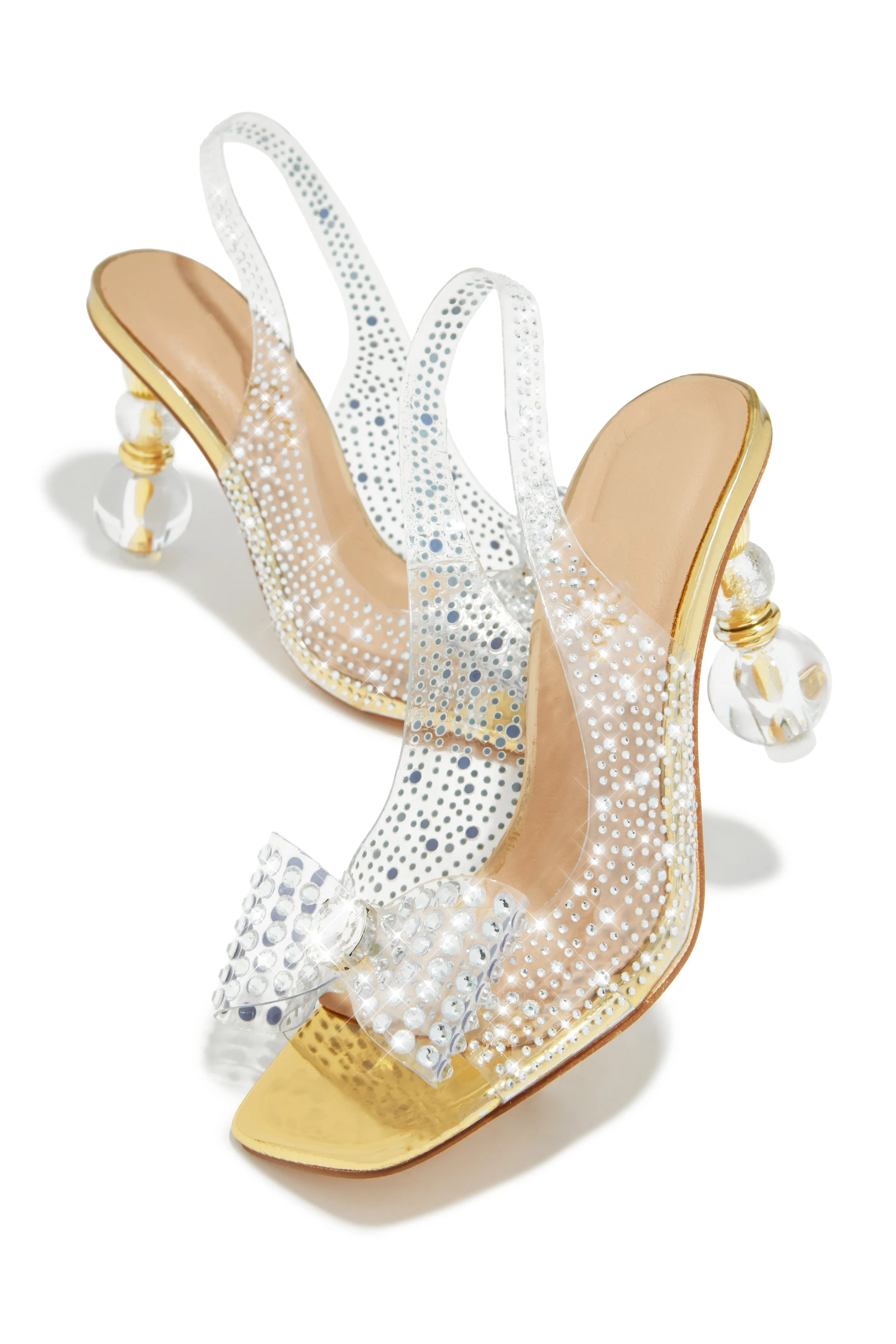 High Class Embellished Heels - Gold sold by Miss Lola product image thumbnail 2