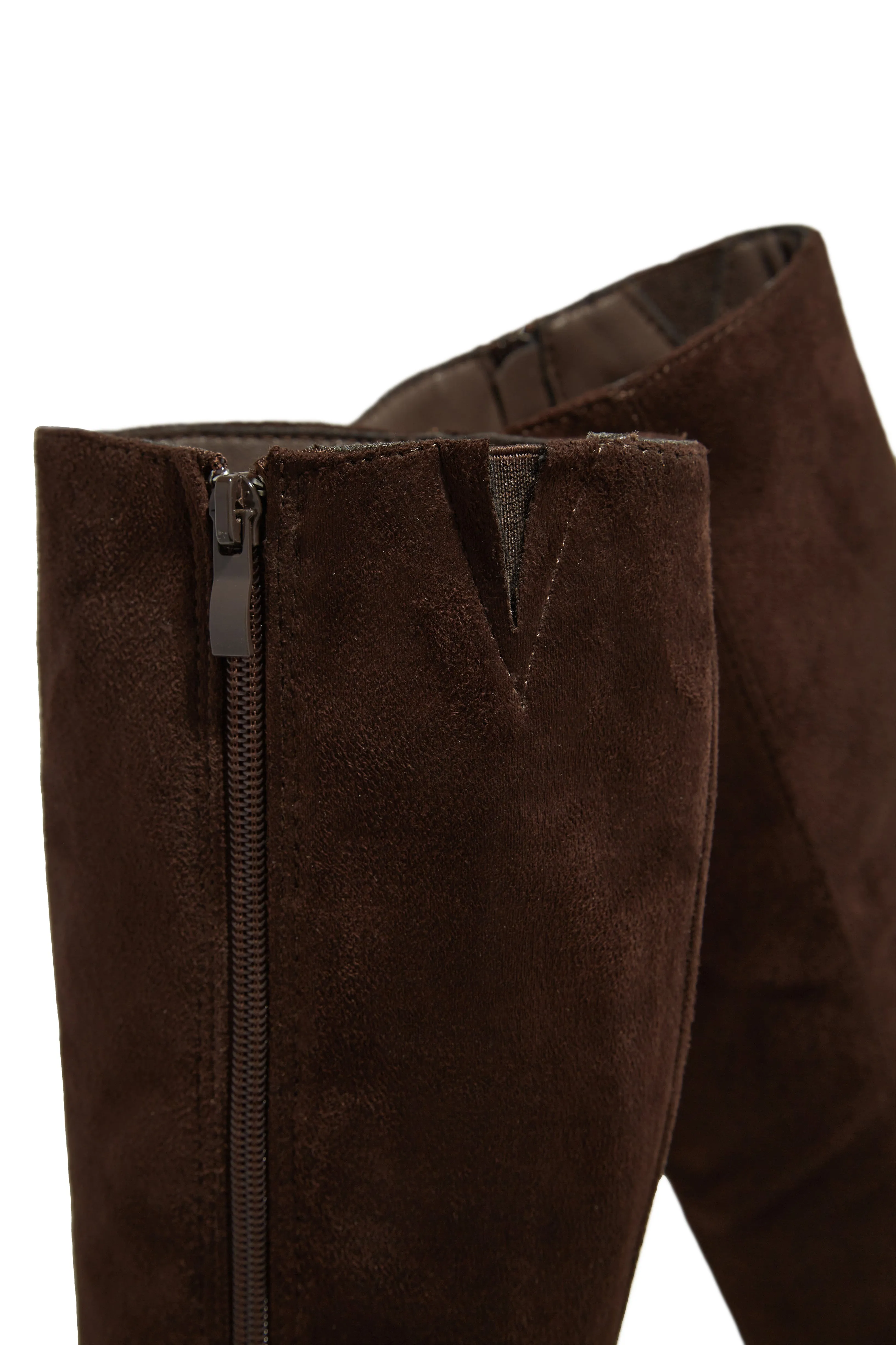 Stella Knee High Heel Boots - Brown sold by Miss Lola product image thumbnail 3