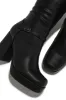 Hazelle Platform Block Heel Boots - Black sold by Miss Lola