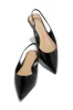 Mila Pointed Toe Flats - Black Pat sold by Miss Lola