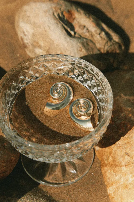 Leilani Sea Shell Earring - Gold sold by Miss Lola
