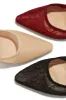Madelyn Pointed Toe Mid Heel Mules - Cherry sold by Miss Lola