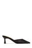 Madelyn Pointed Toe Mid Heel Mules - Cherry sold by Miss Lola
