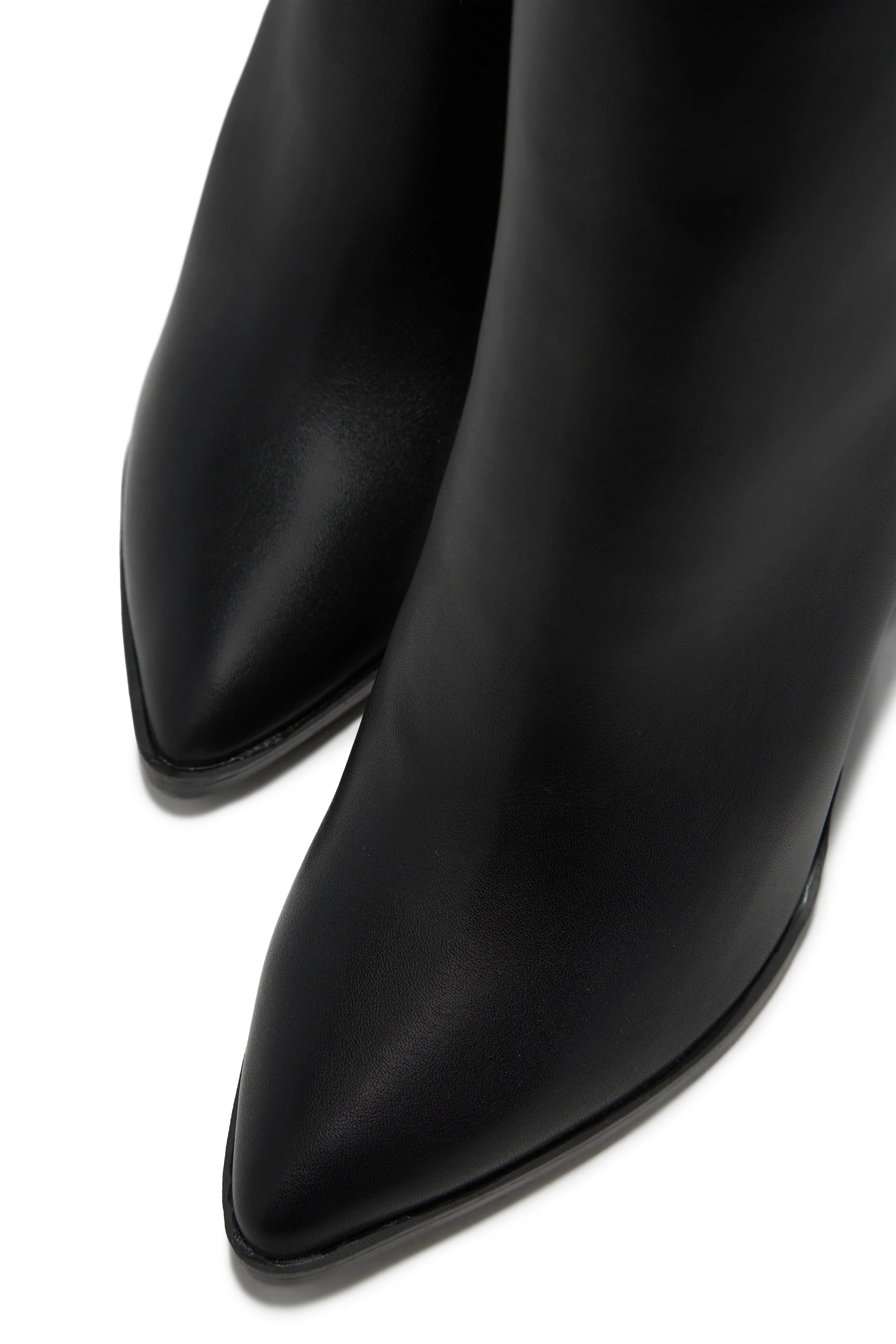 Triumph Block Heel Ankle Boots - Black sold by Miss Lola product image thumbnail 5
