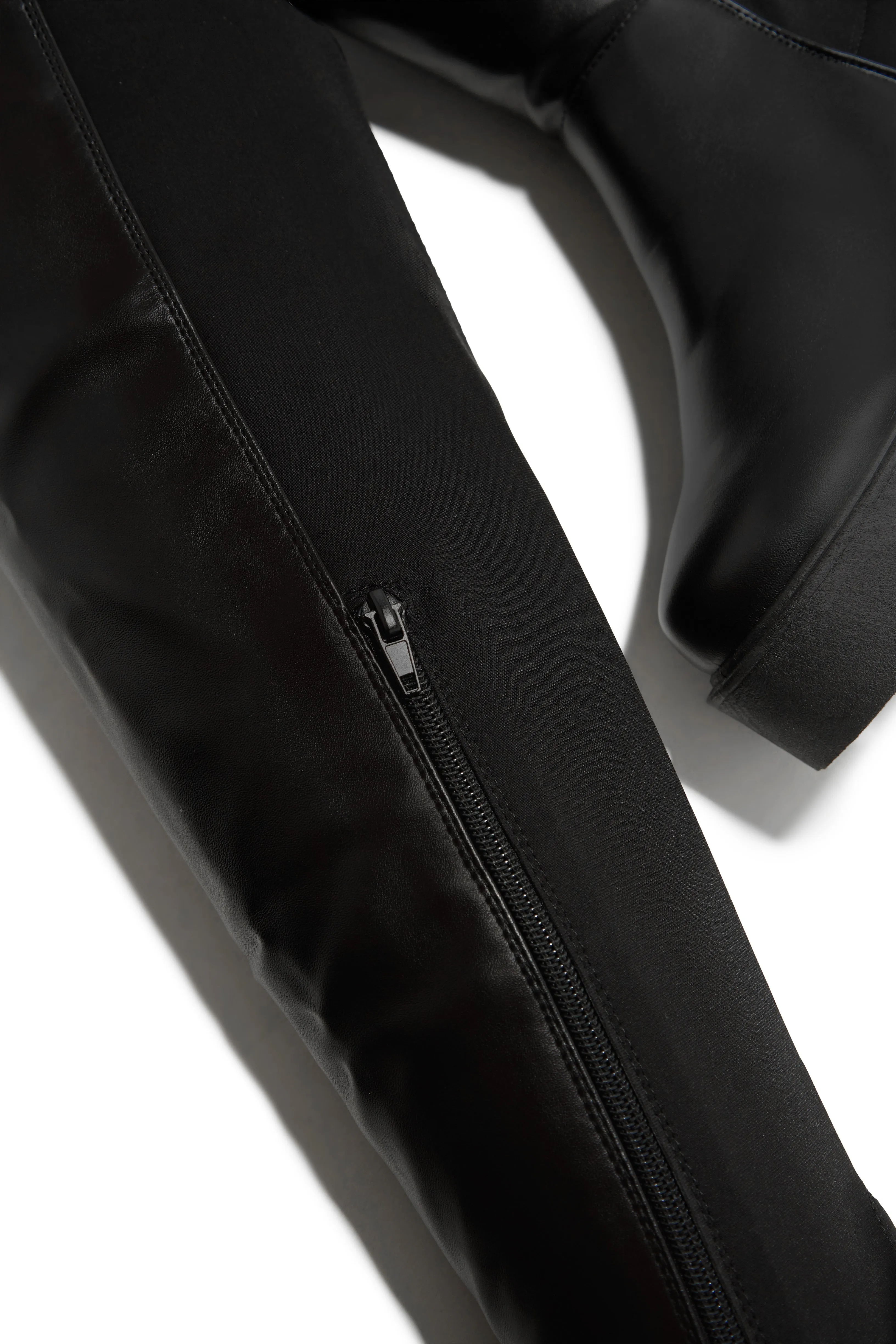 Maite Over The Knee Flat Boots - Black sold by Miss Lola product image thumbnail 5