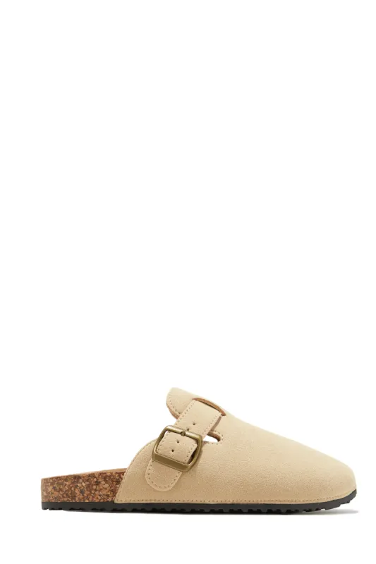 Always Cozy Slip On Flats - Bone sold by Miss Lola