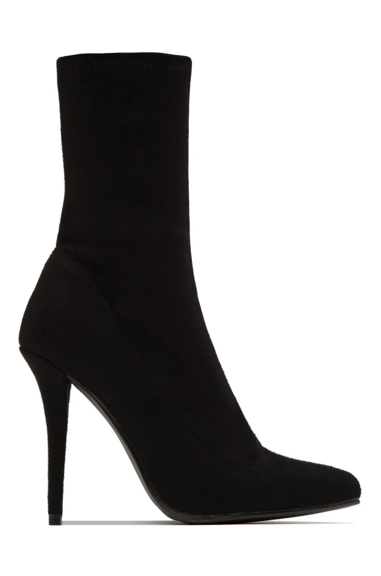 Guilt Trip Heel Ankle Boots - Black sold by Miss Lola product image thumbnail 5