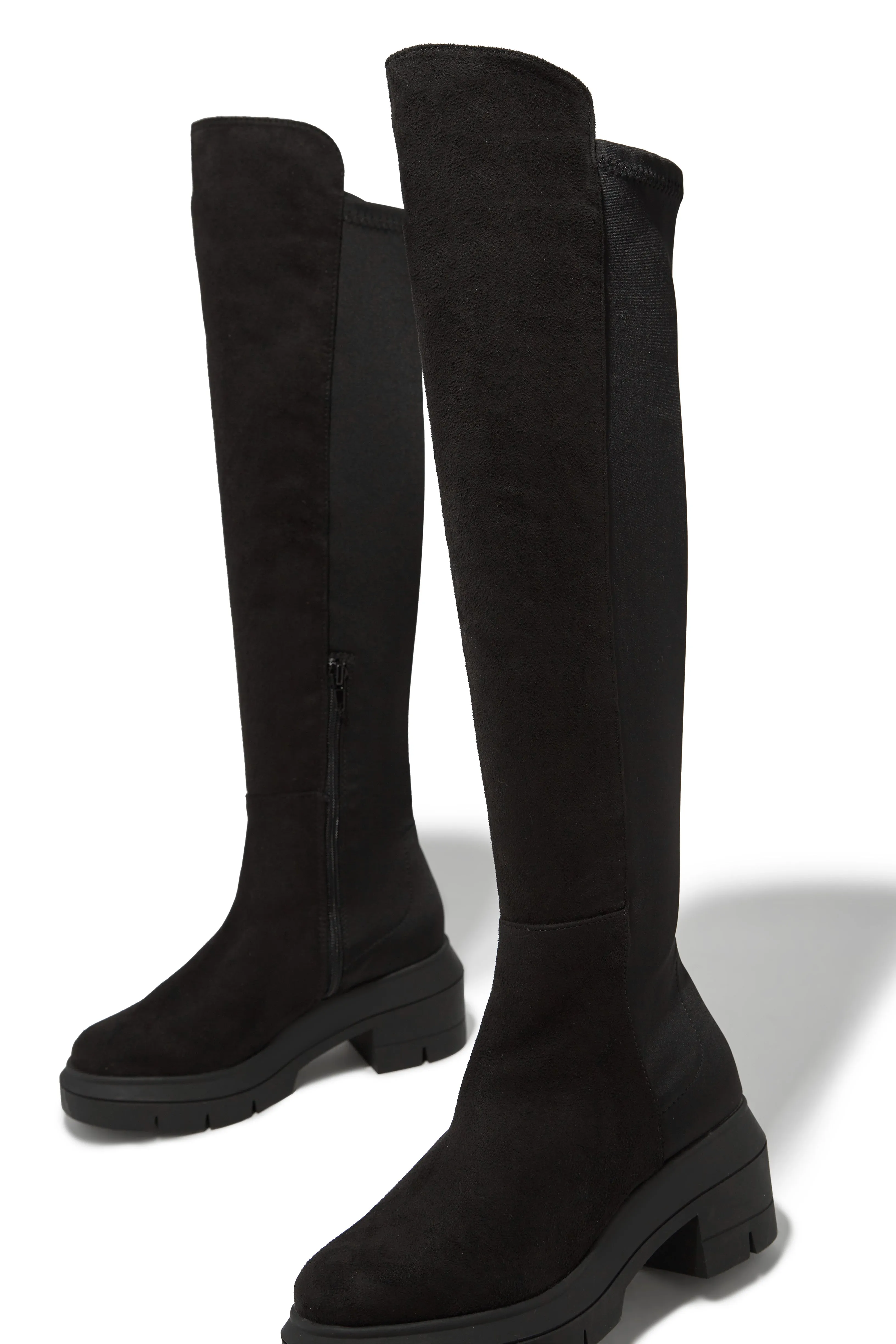 Zerah Over The Knee Boots - Black sold by Miss Lola product image thumbnail 5