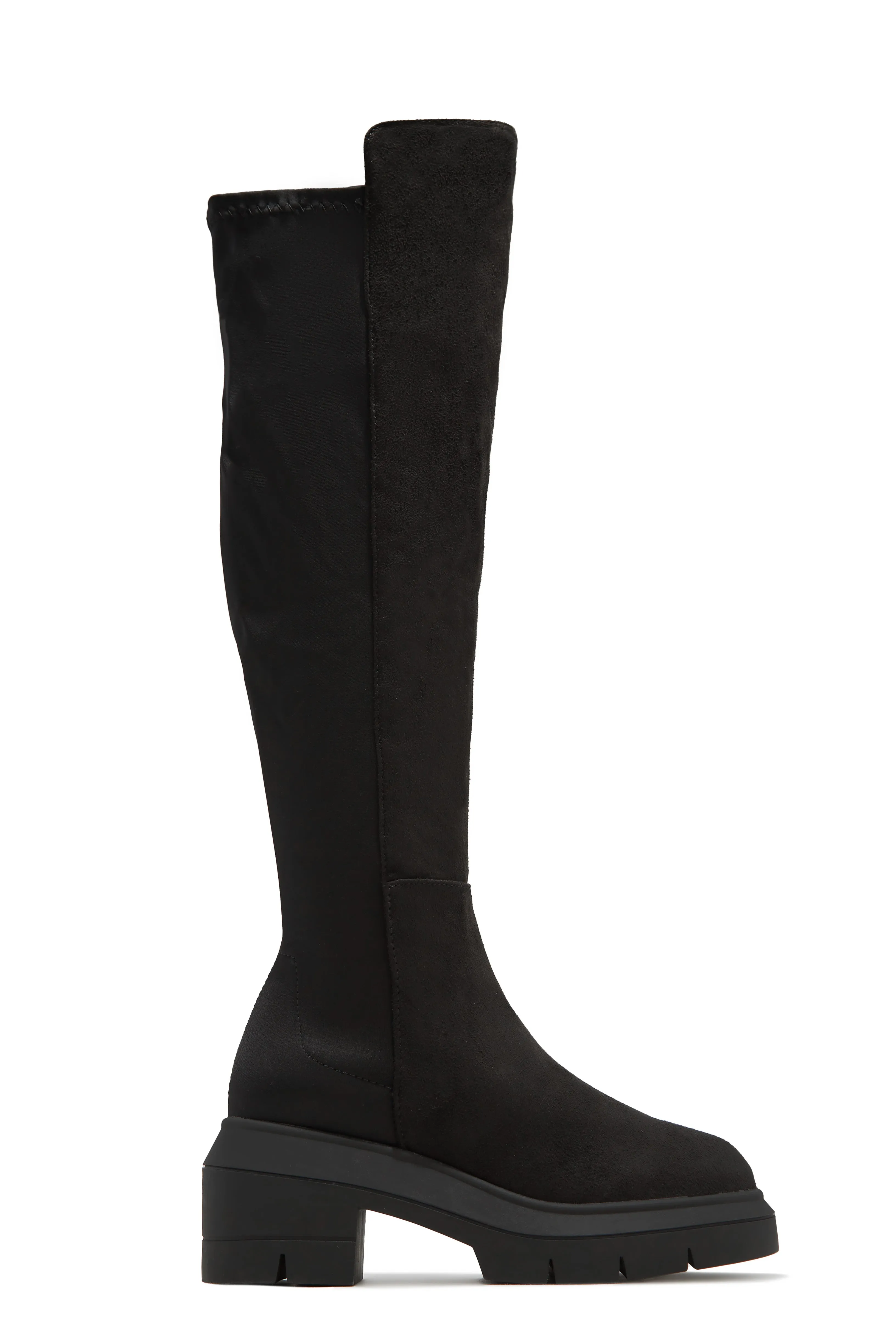 Zerah Over The Knee Boots - Black sold by Miss Lola
