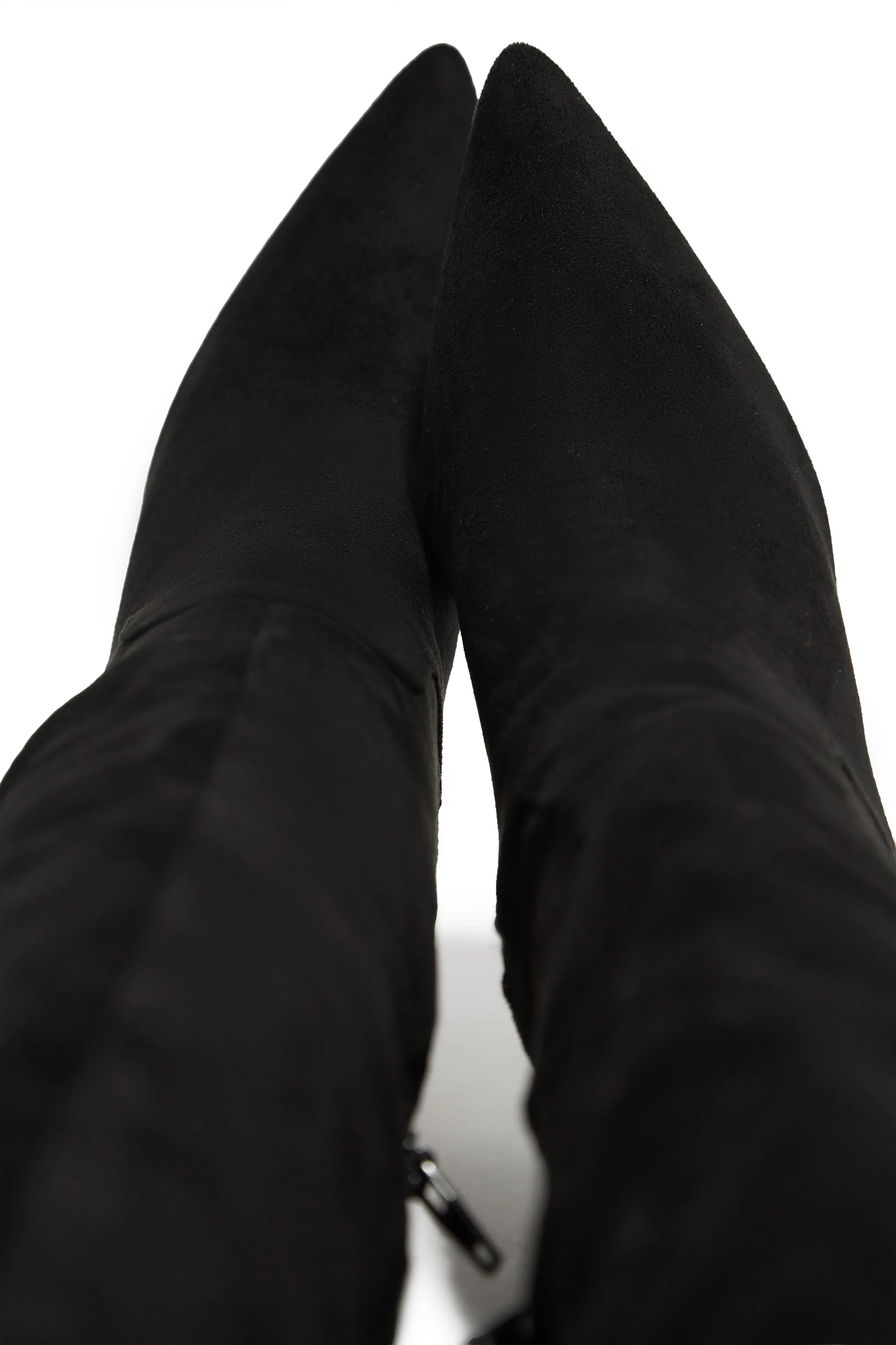 Nissa Knee High Heel Boots - Black sold by Miss Lola product image thumbnail 4