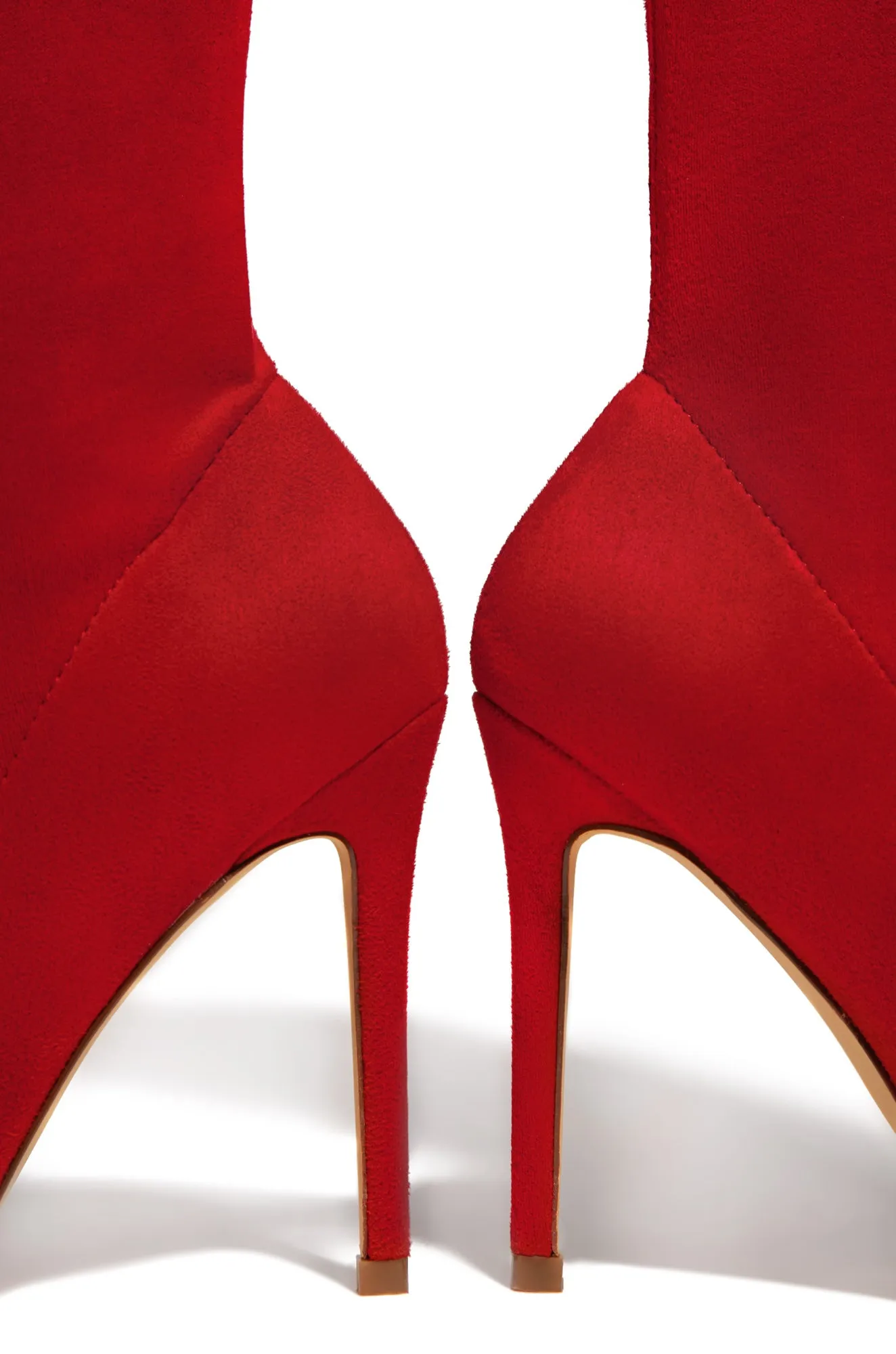 Sultry Touch Over The Knee Boots - Red sold by Miss Lola product image thumbnail 4