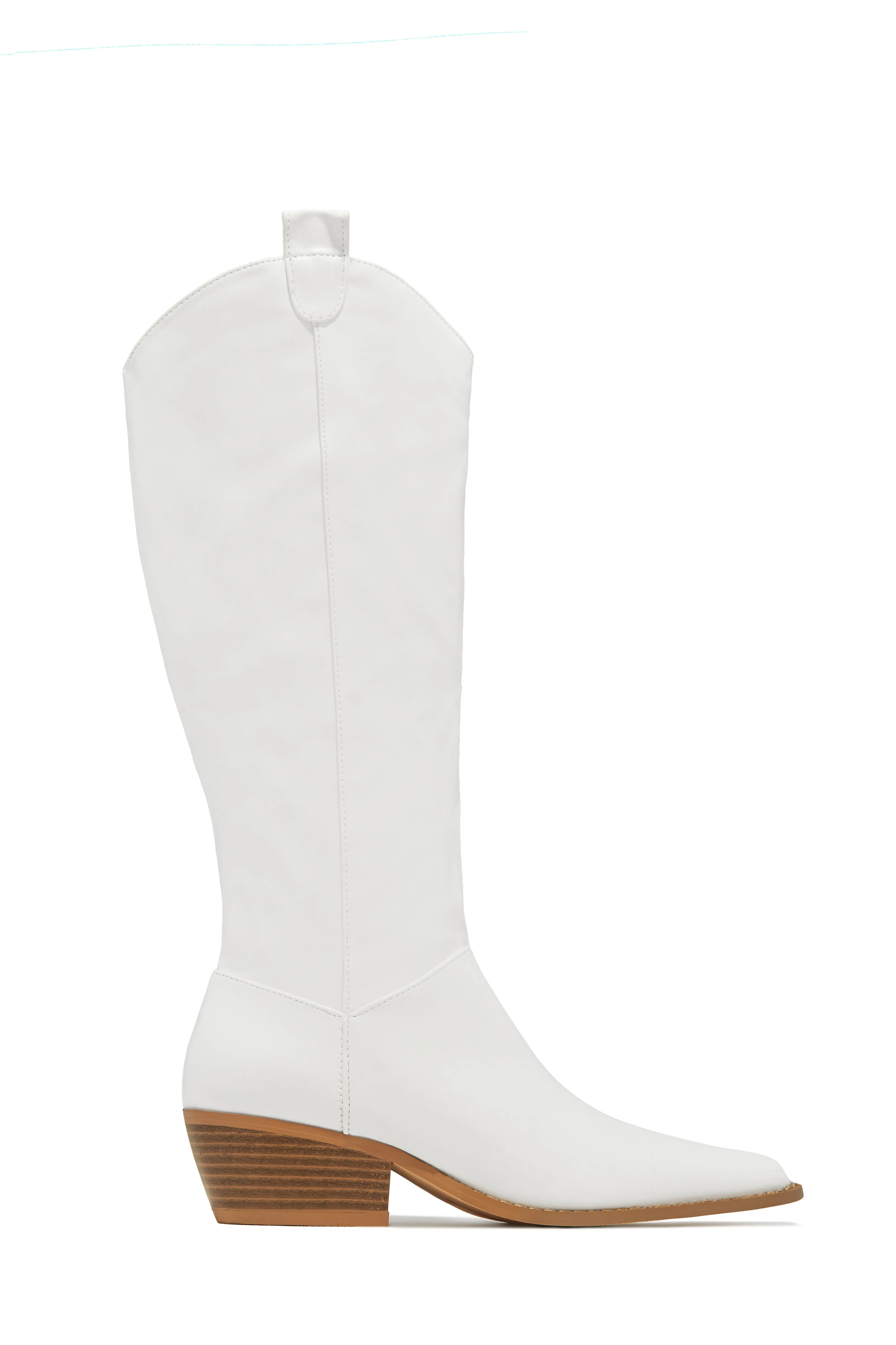 Dallas Western Cowgirl Boots - White sold by Miss Lola