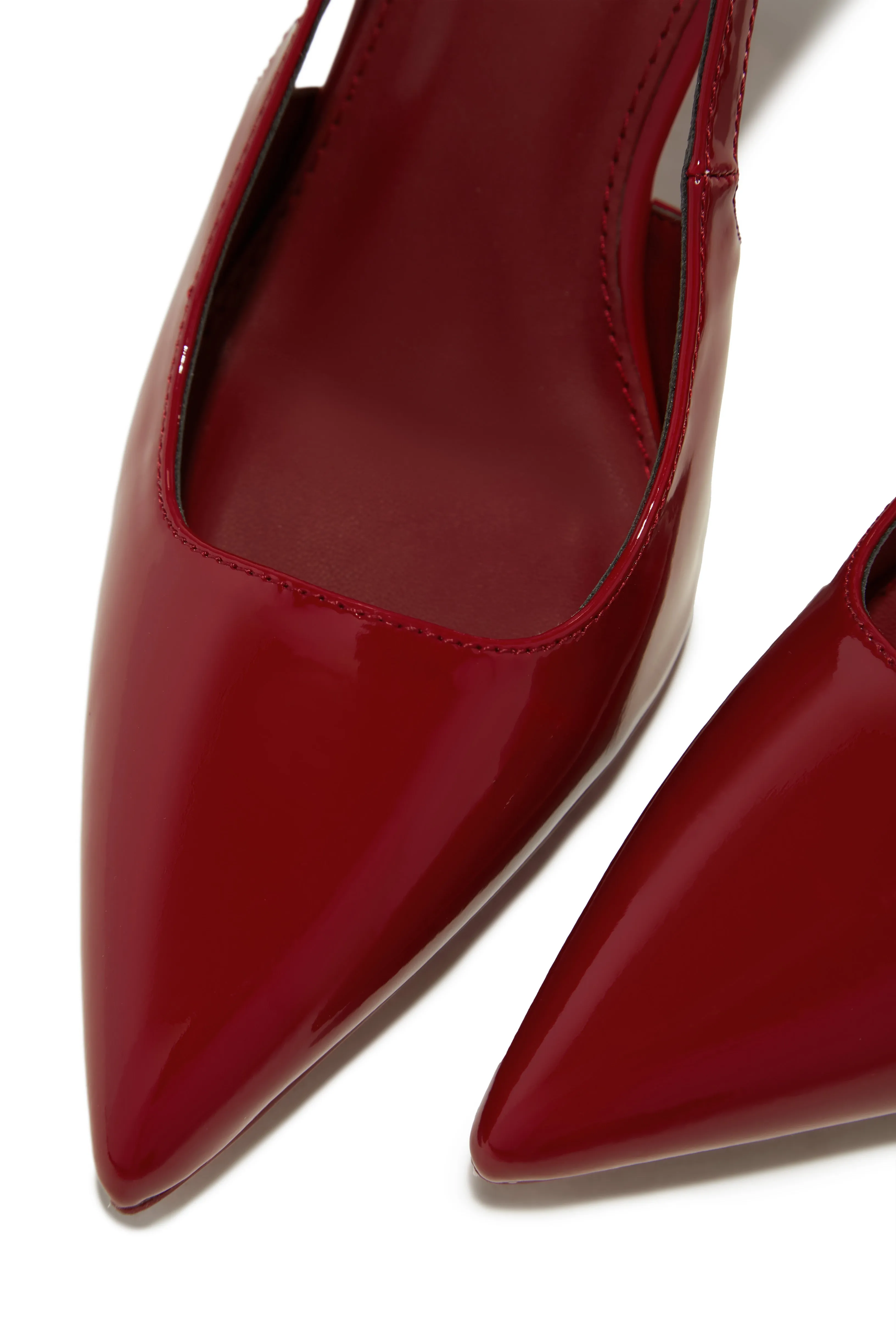 Caroline Slingback Pumps - Cherry sold by Miss Lola product image thumbnail 2