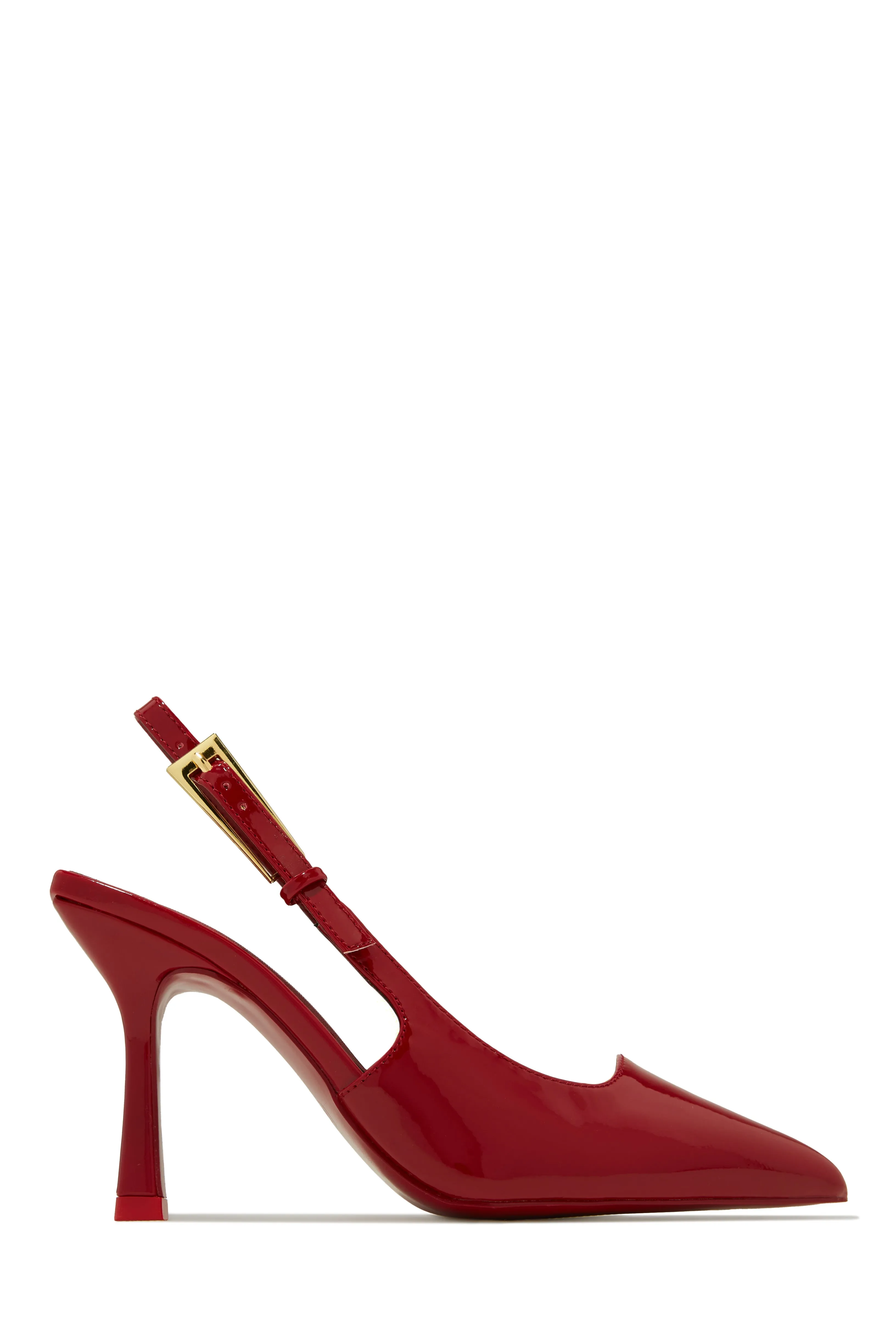 Caroline Slingback Pumps - Cherry sold by Miss Lola
