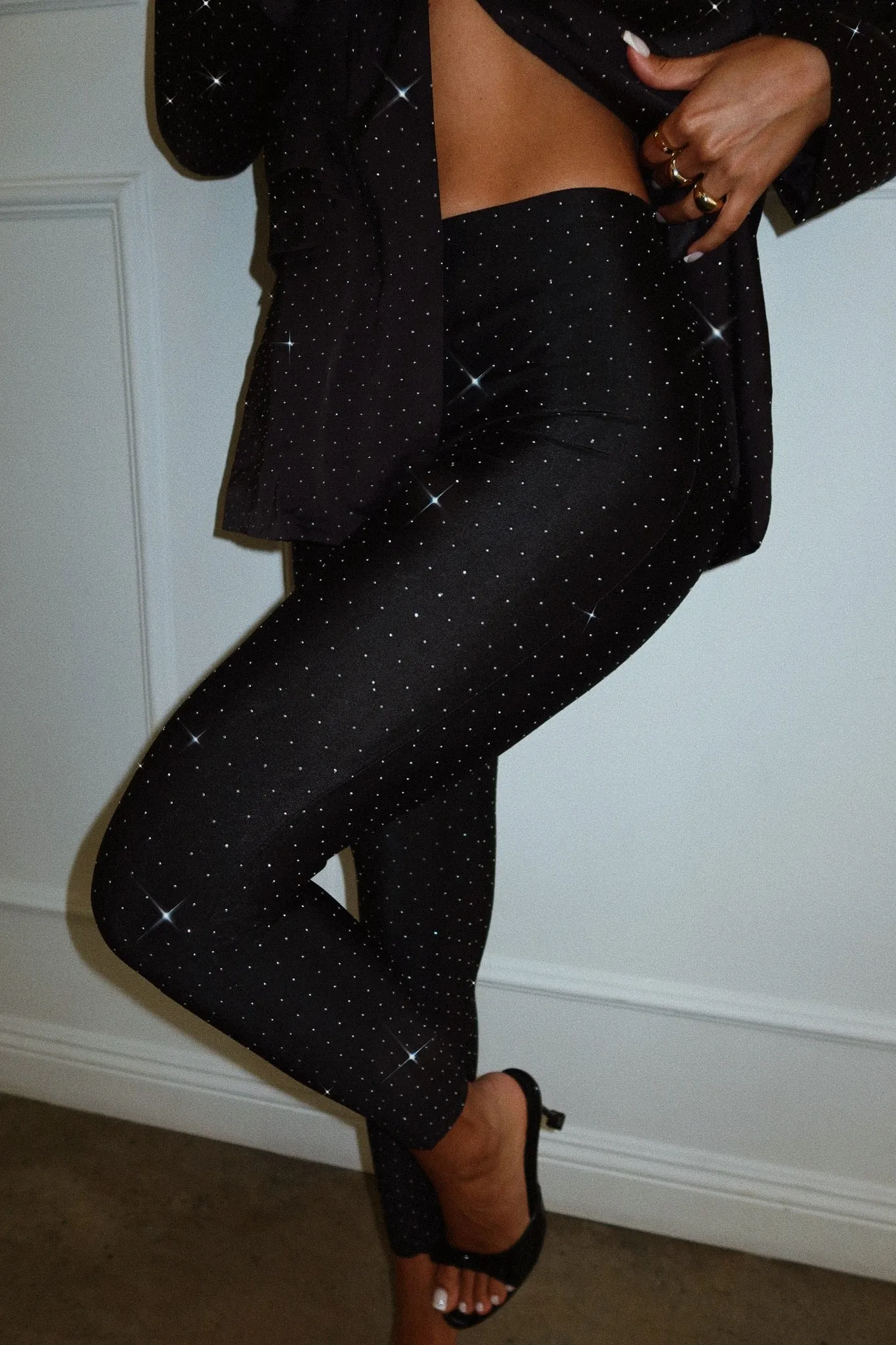 Ava Embellished Legging - Black sold by Miss Lola product image thumbnail 5