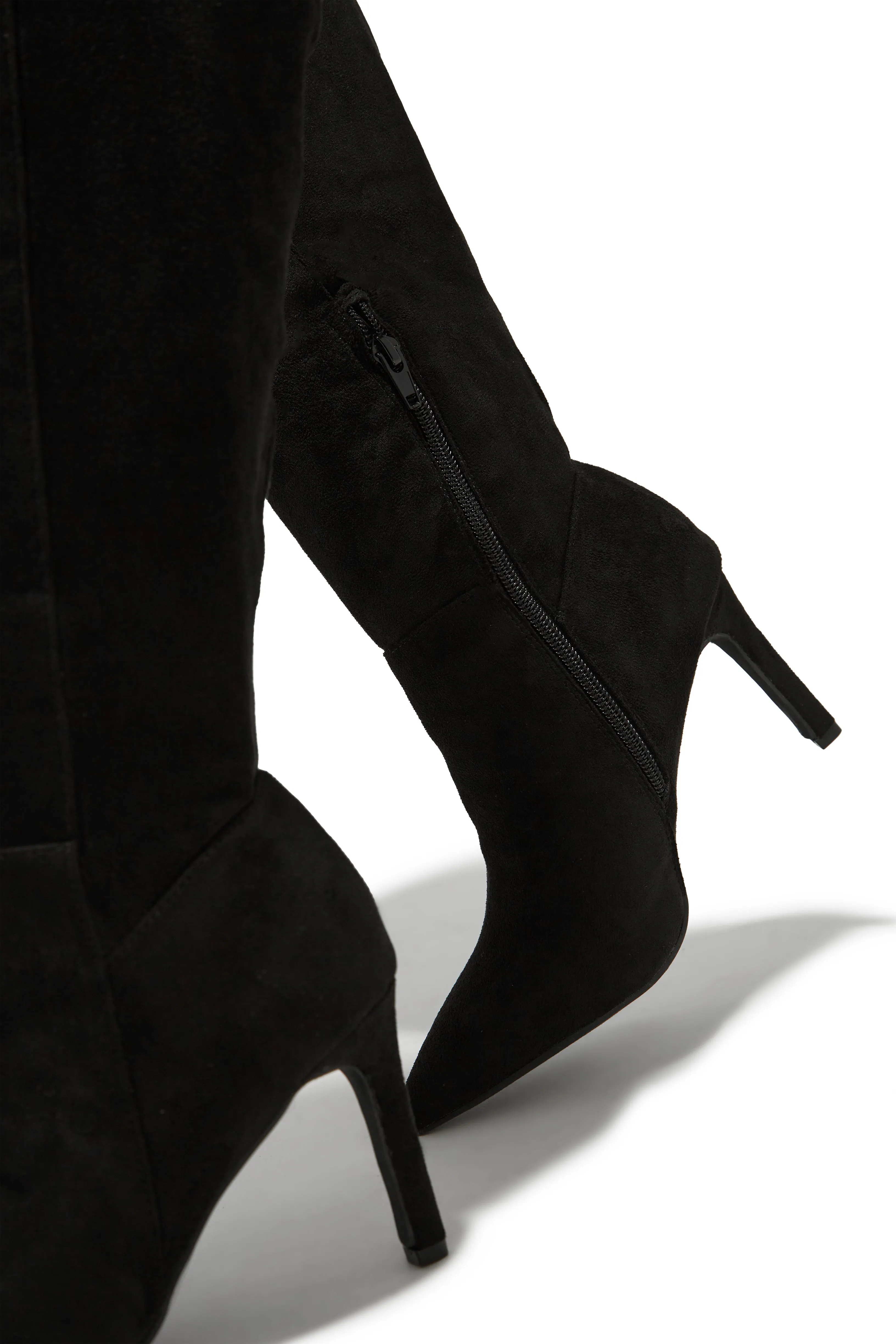 Scarlette Below The Knee Heel Boots - Black sold by Miss Lola product image thumbnail 3